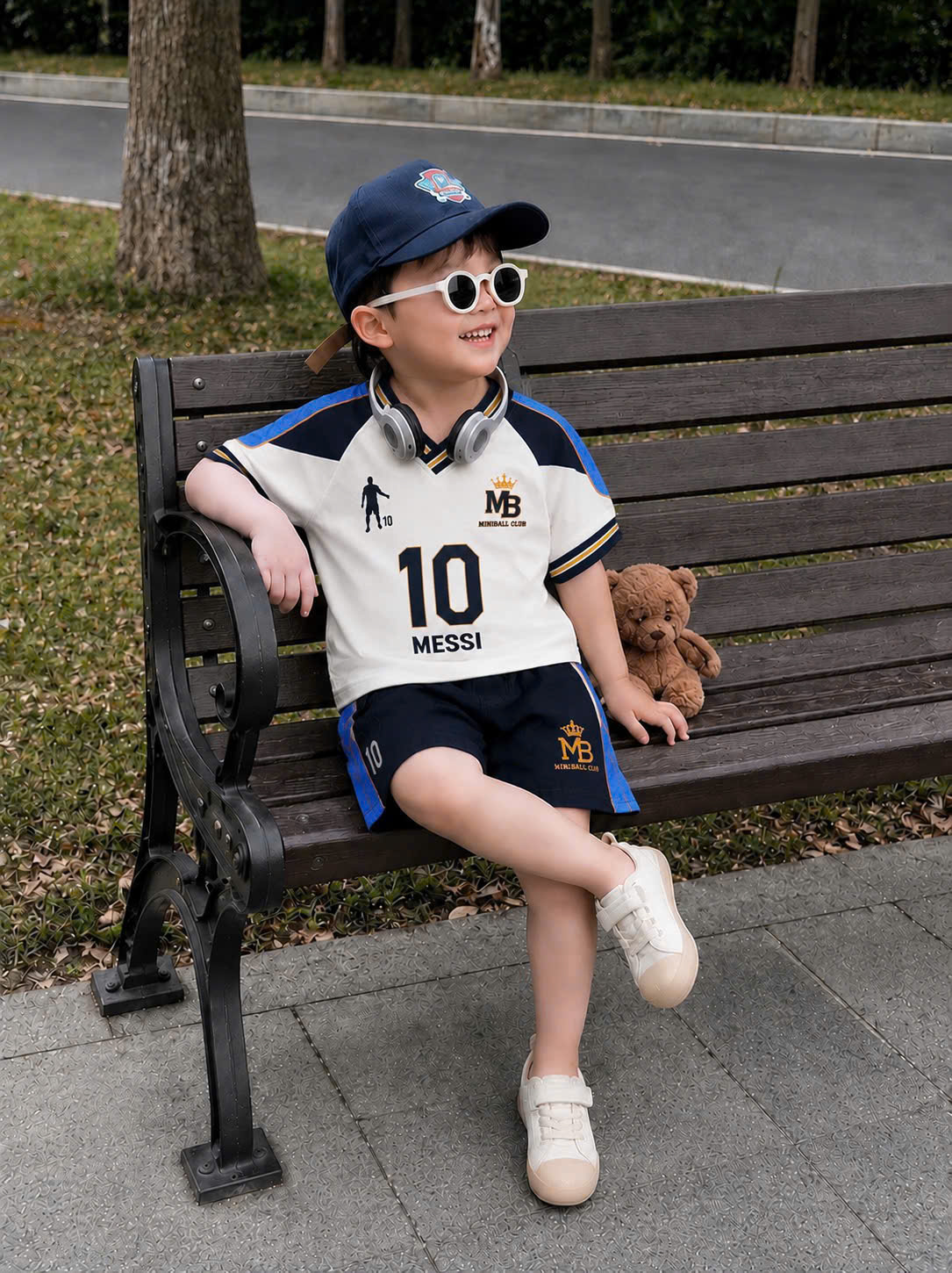 GOM B587 - SET BỘ THỂ THAO MESSI SỐ 10 KÈM MŨ