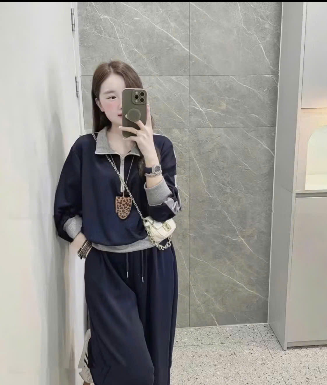 GOM B598 - BỘ NỈ CỔ TRỤ