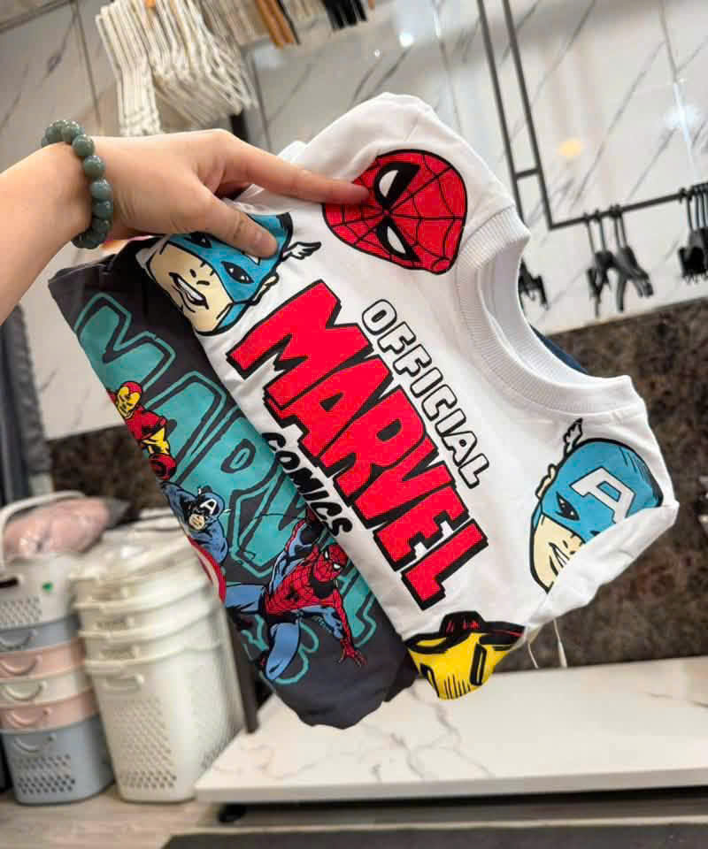 B603 - SET 2 BỘ MARVEL TRẮNG XÁM