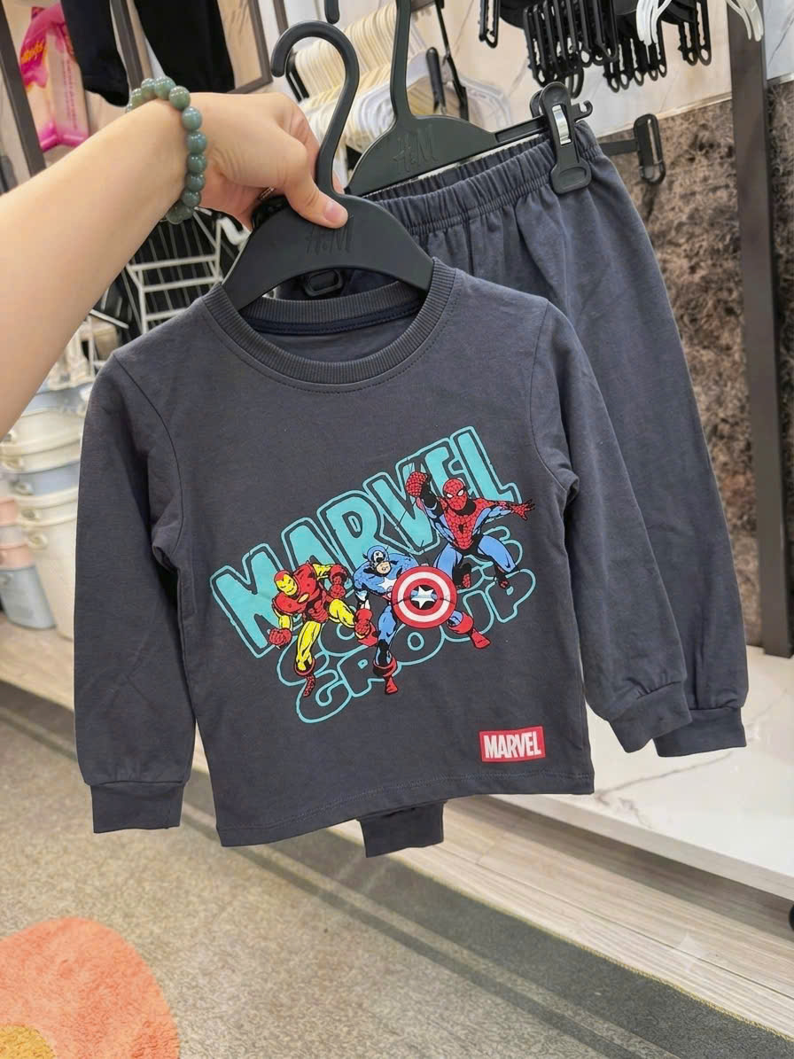 B603 - SET 2 BỘ MARVEL TRẮNG XÁM