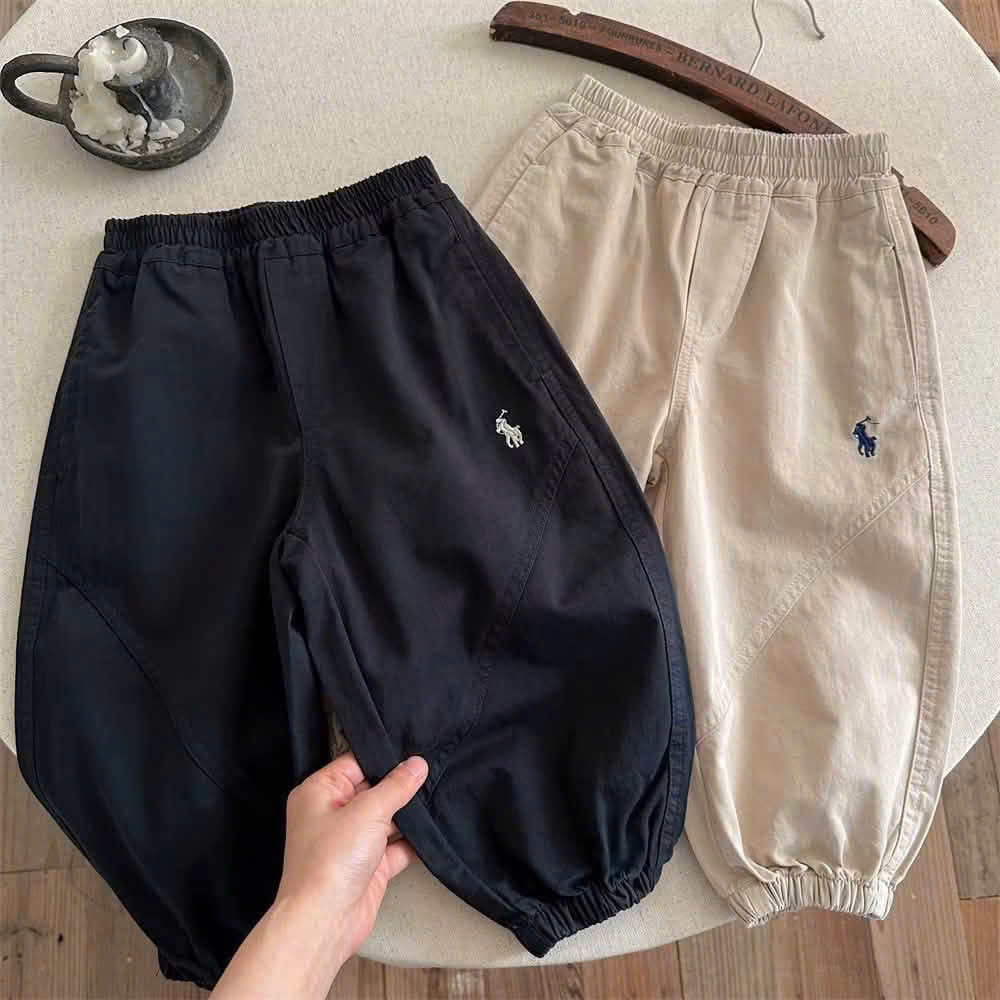 GOM B612 - SET 3 QUẦN BOM GẤU THÊU NGỰA NÂU BE THAN