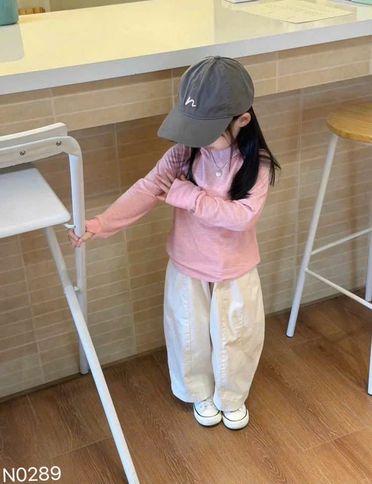 B615 - SET HODDY HỒNG QUẦN KAKI TRẮNG KEM