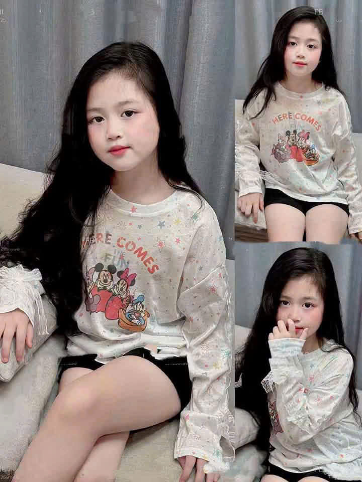 GOM B617 - ÁO GIẤY BÉ GÁI MICKEY HERE COMES