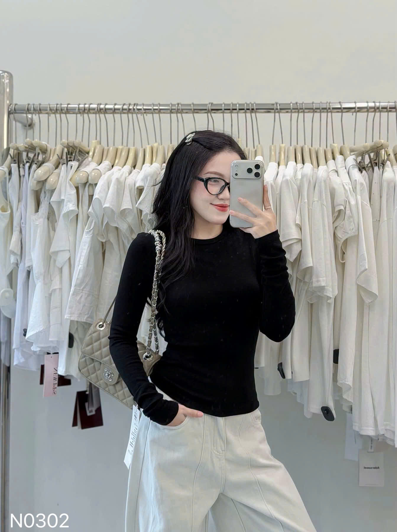 B623 - SET 3 ÁO NỮ DÀI TAY BASIC MÀU PASTEL
