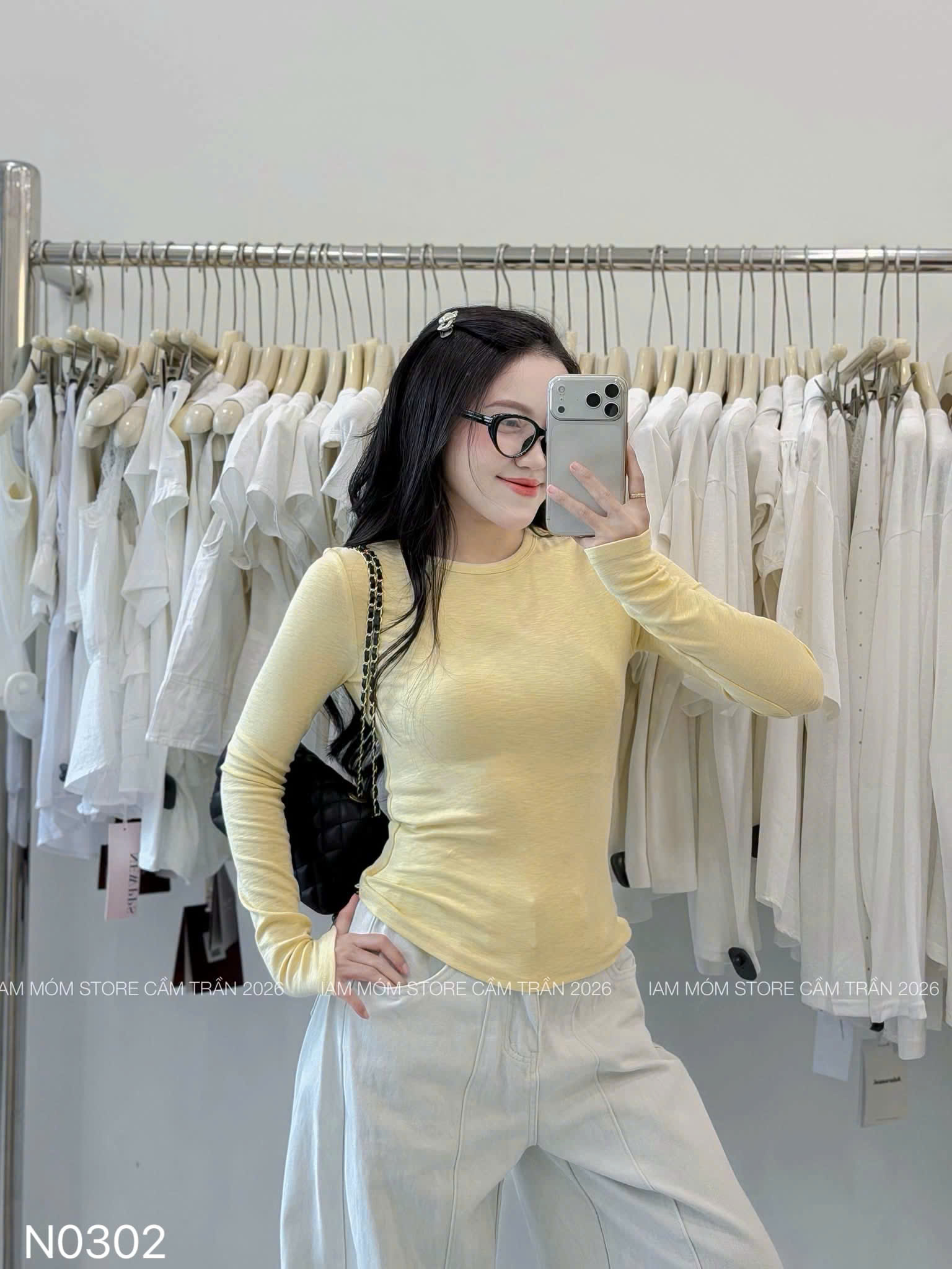 B623 - SET 3 ÁO NỮ DÀI TAY BASIC MÀU PASTEL