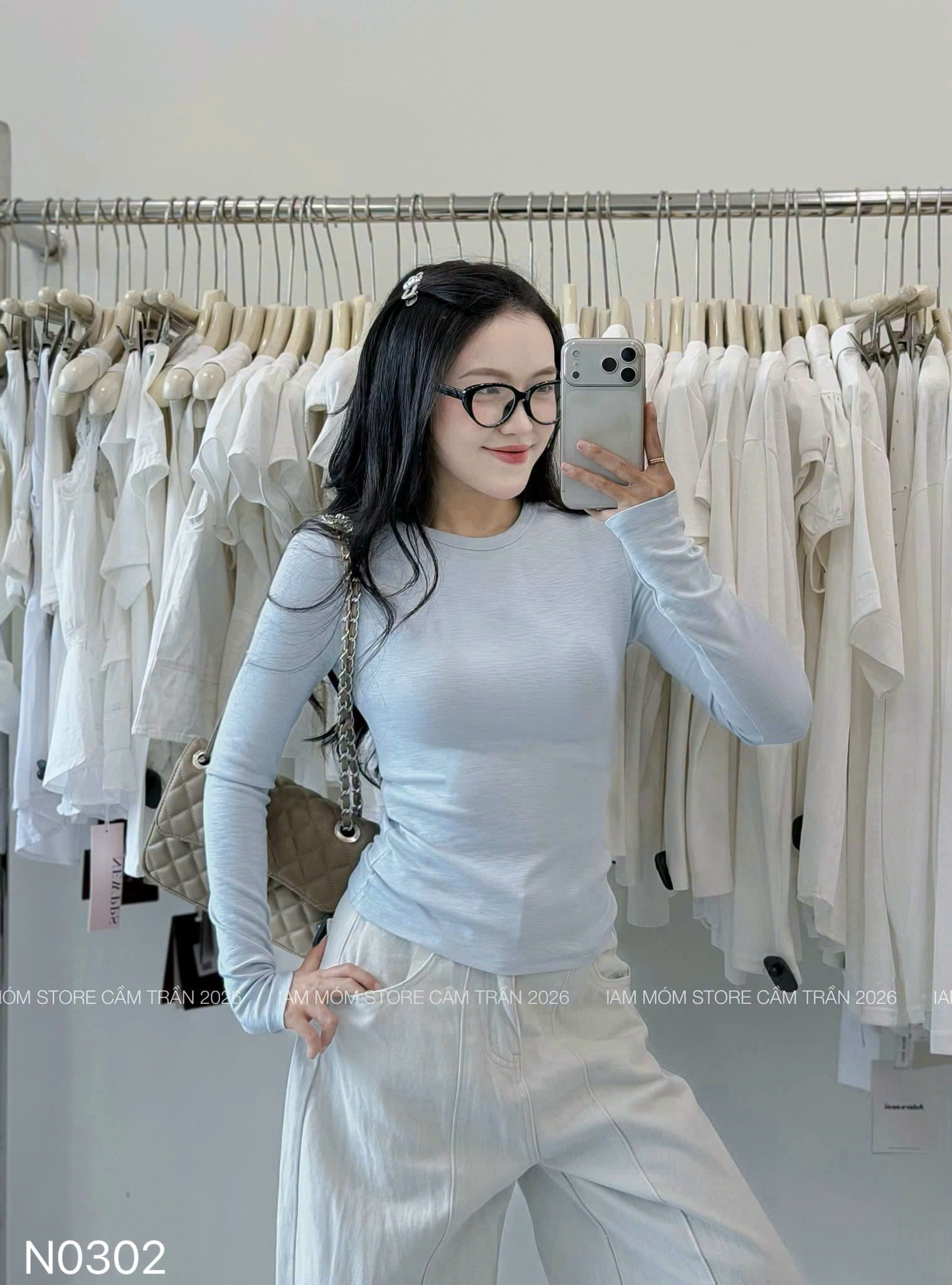 B623 - SET 3 ÁO NỮ DÀI TAY BASIC MÀU PASTEL