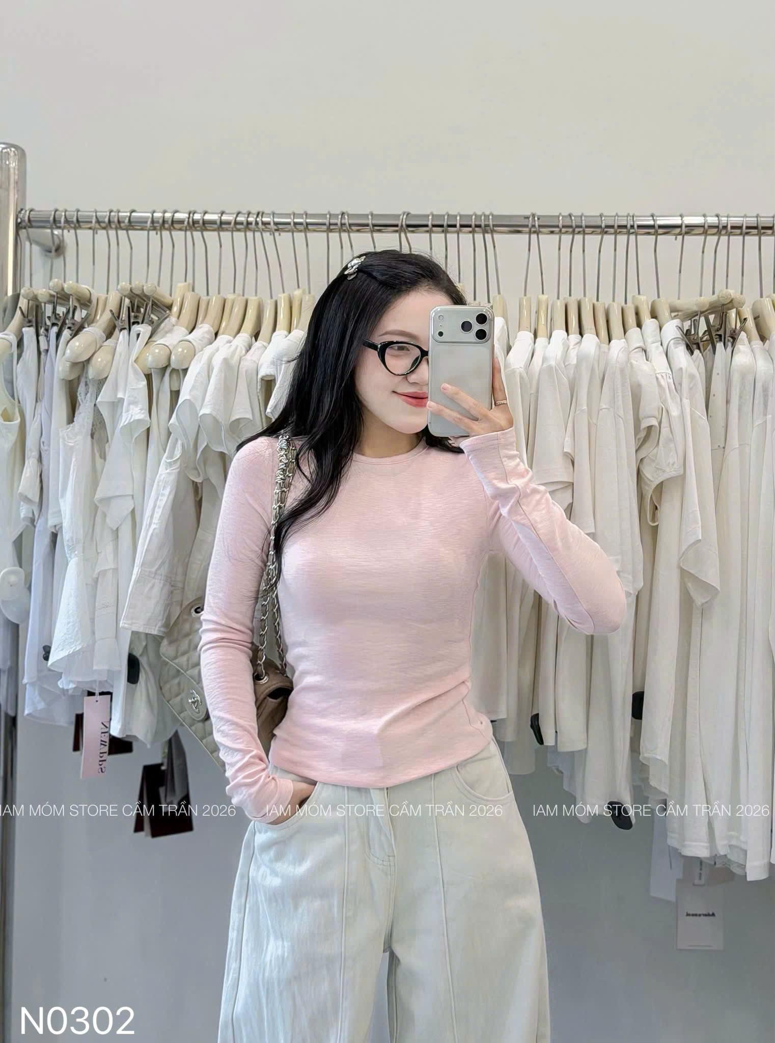B623 - SET 3 ÁO NỮ DÀI TAY BASIC MÀU PASTEL