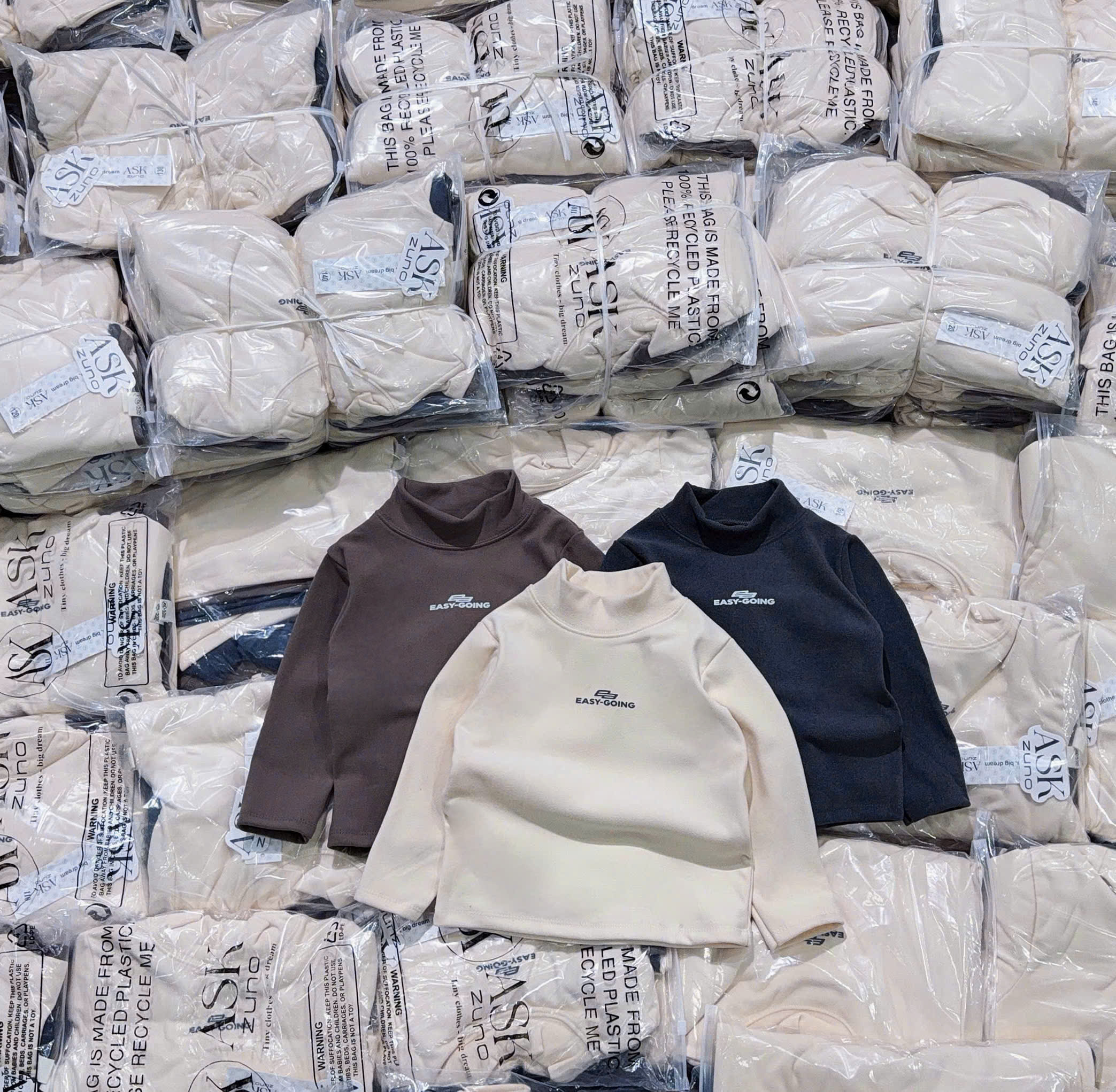 B632 - SET 3 ÁO ZIP LÔNG EASY