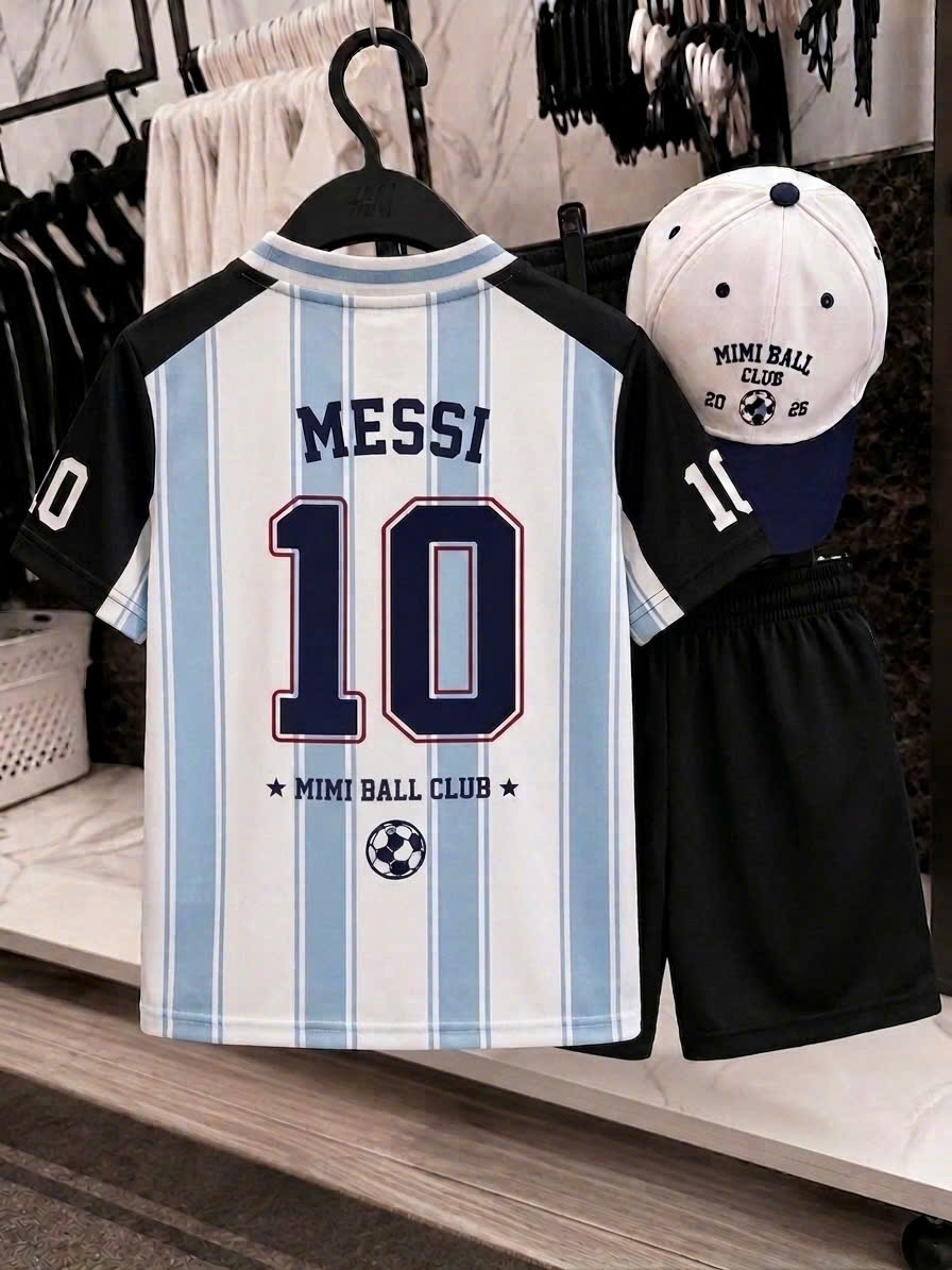 GOM B632 - SET BỘ CỔ TIM SỐ 10 MESSI KÈM MŨ