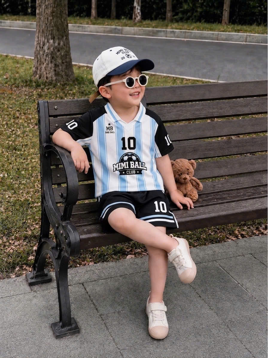 GOM B632 - SET BỘ CỔ TIM SỐ 10 MESSI KÈM MŨ