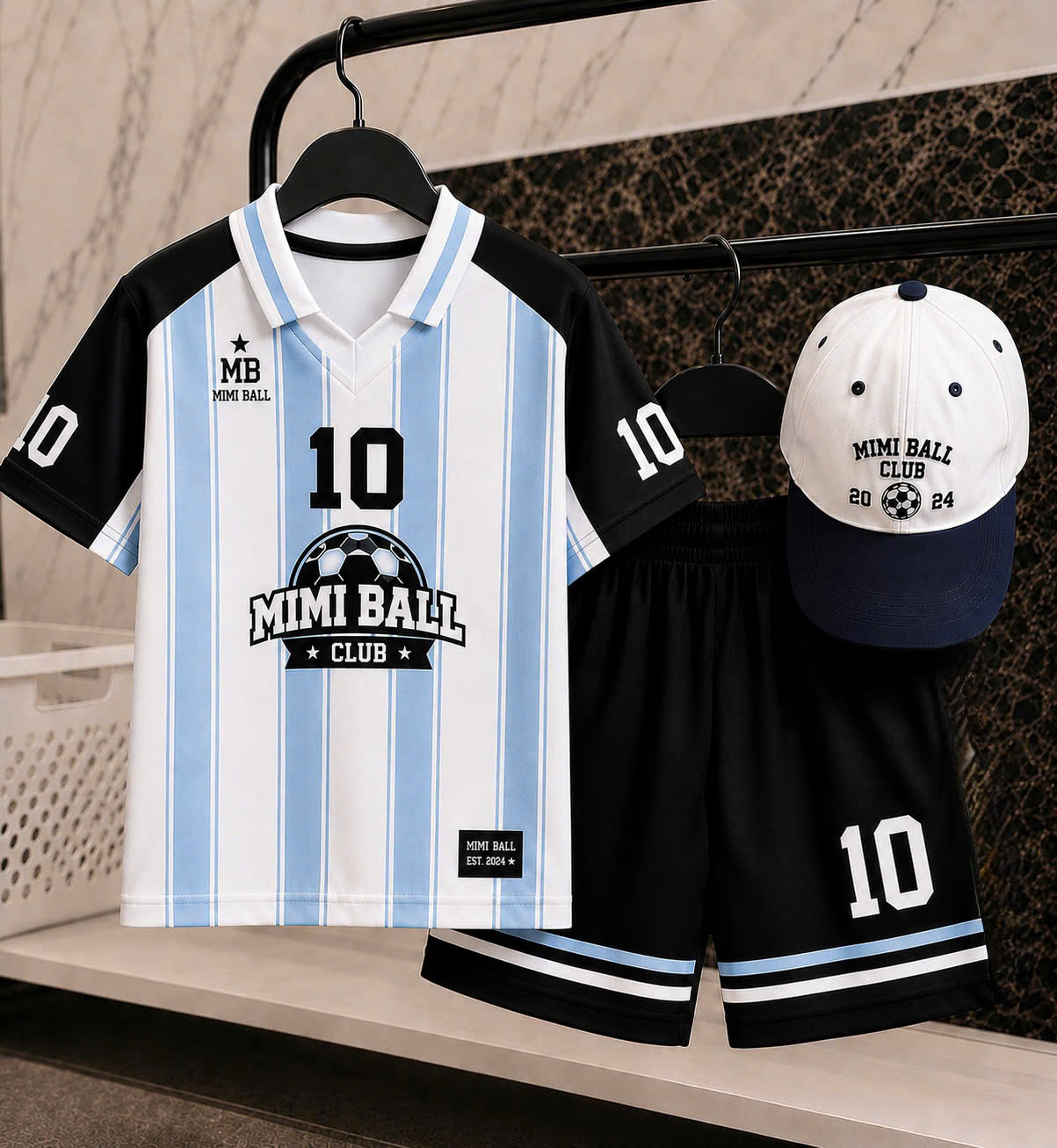 GOM B632 - SET BỘ CỔ TIM SỐ 10 MESSI KÈM MŨ