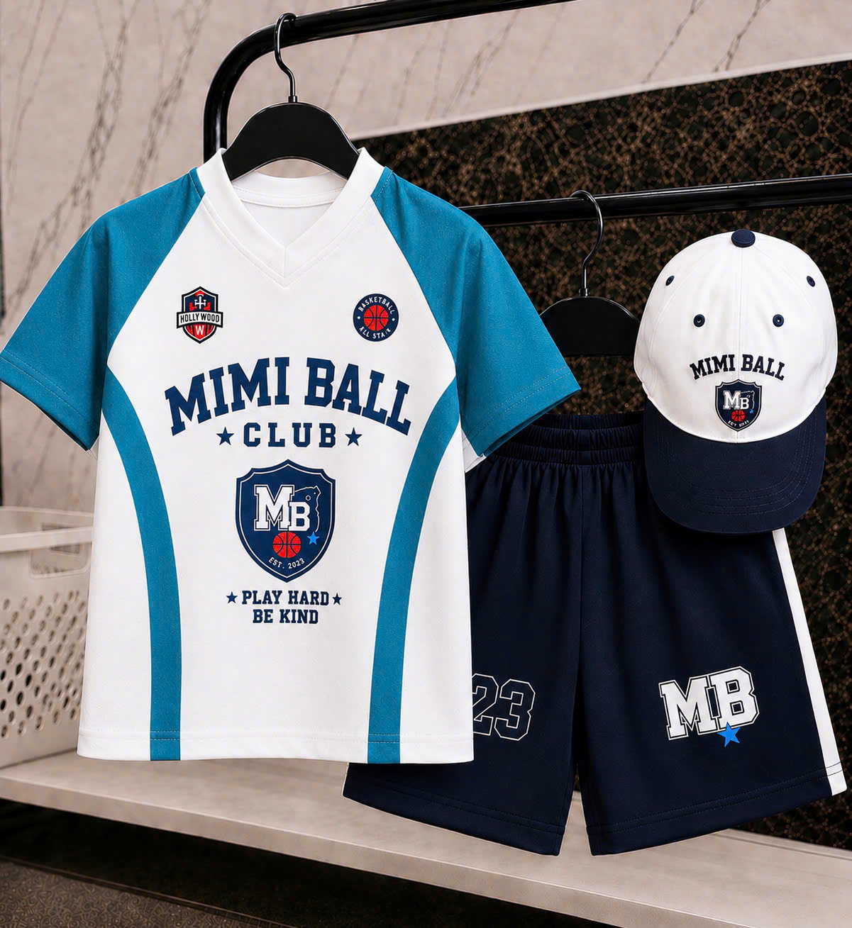 GOM B633 - SET BỘ THỂ THAO MIMIBALL 23 KÈM MŨ
