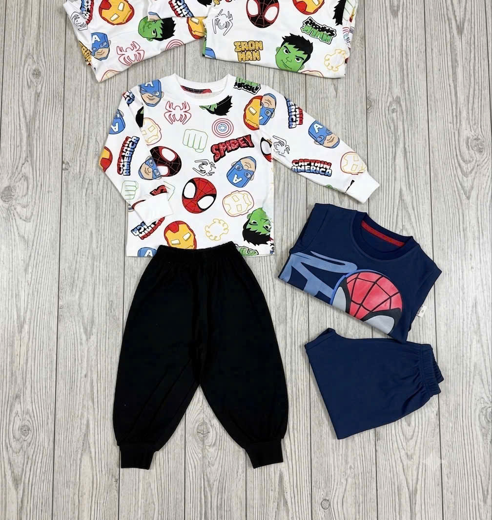 B671 - SÉT 2 BỘ DÀI TAY SPIDER CHO BÉ