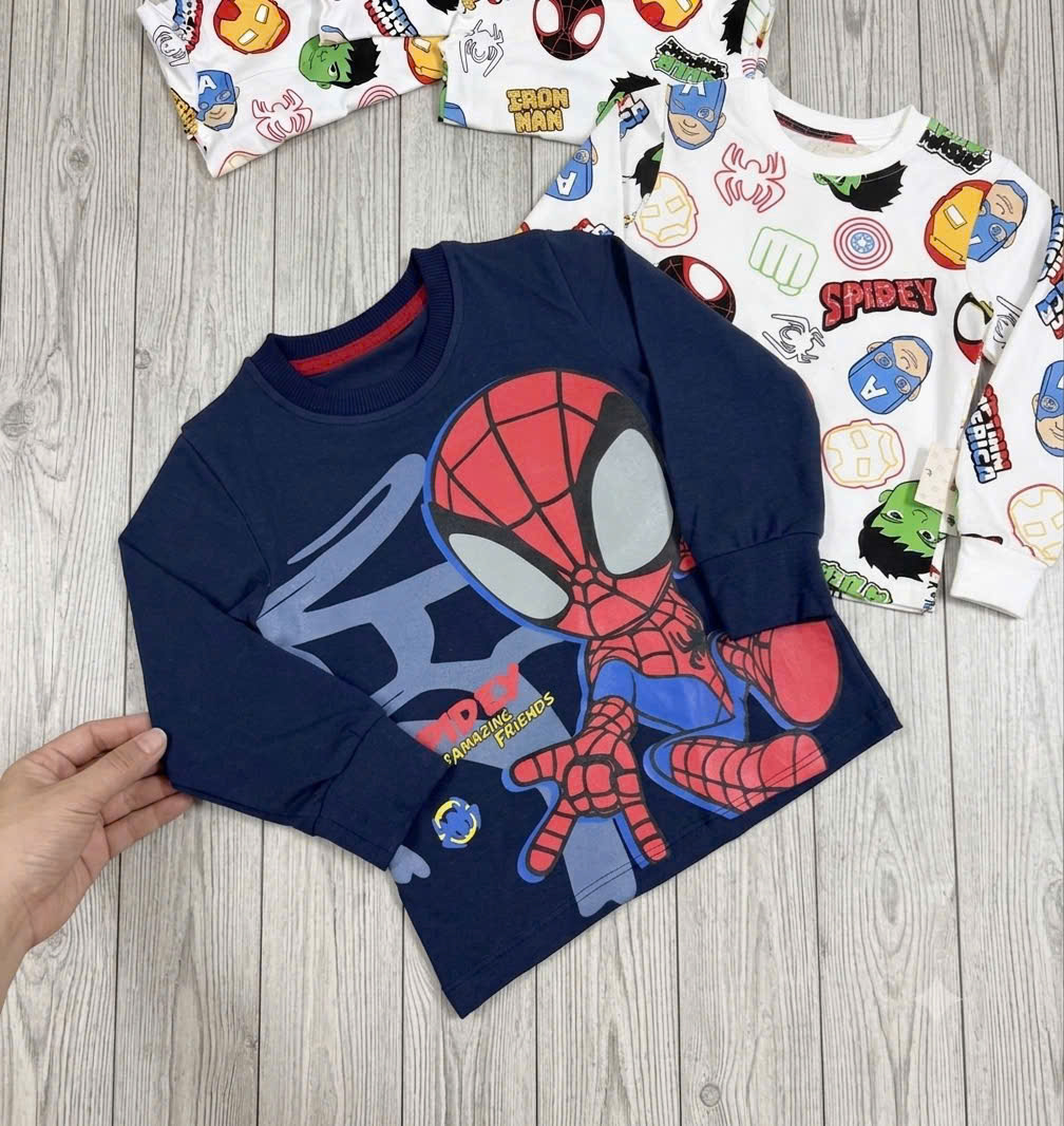 B671 - SÉT 2 BỘ DÀI TAY SPIDER CHO BÉ