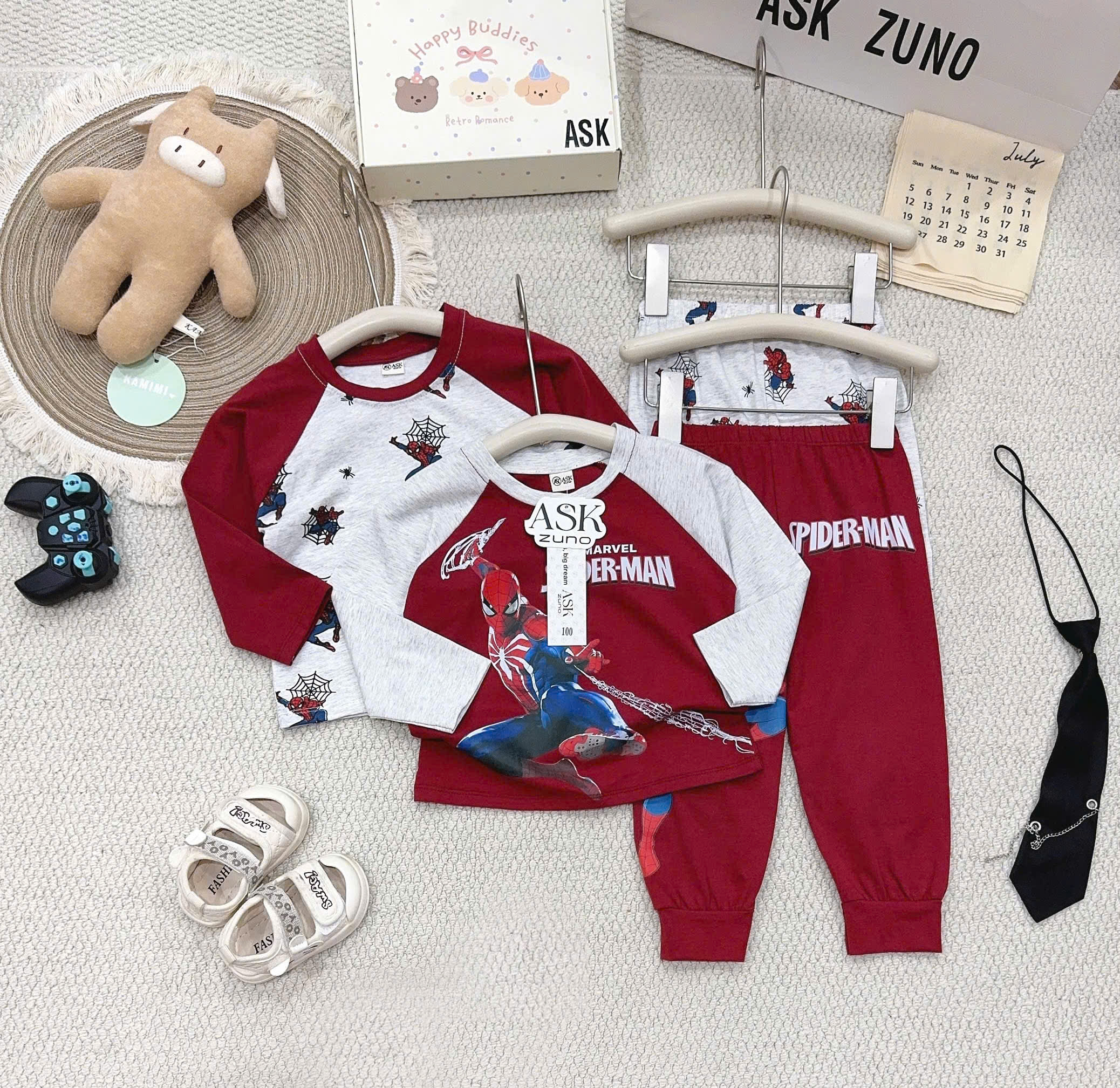 B853 - SET 2 BỘ DÀI TAY NGƯỜI NHỆN ĐÔ TIÊU