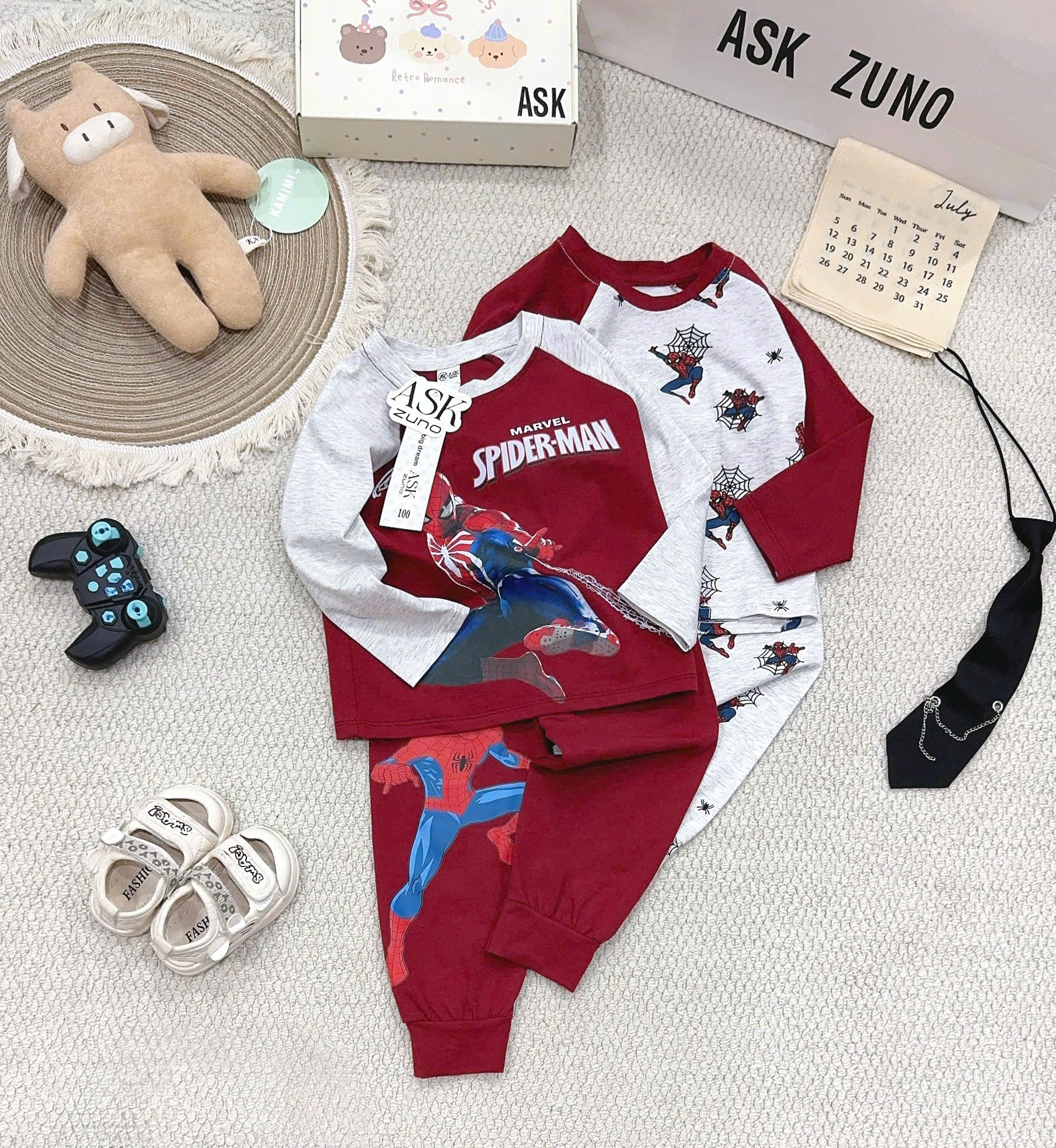 B853 - SET 2 BỘ DÀI TAY NGƯỜI NHỆN ĐÔ TIÊU