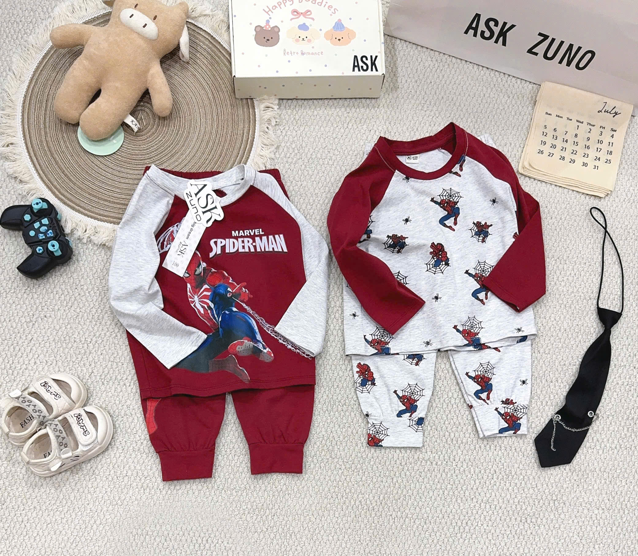 B853 - SET 2 BỘ DÀI TAY NGƯỜI NHỆN ĐÔ TIÊU