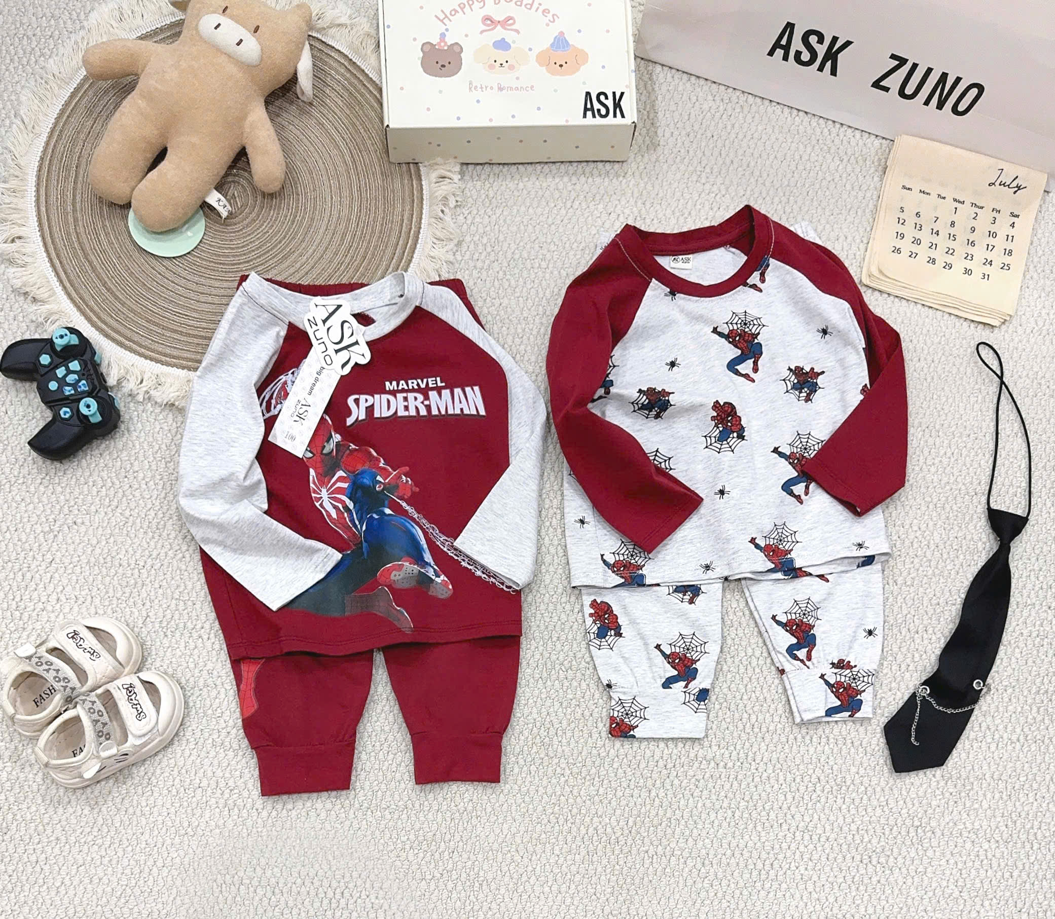 B853 - SET 2 BỘ DÀI TAY NGƯỜI NHỆN ĐÔ TIÊU