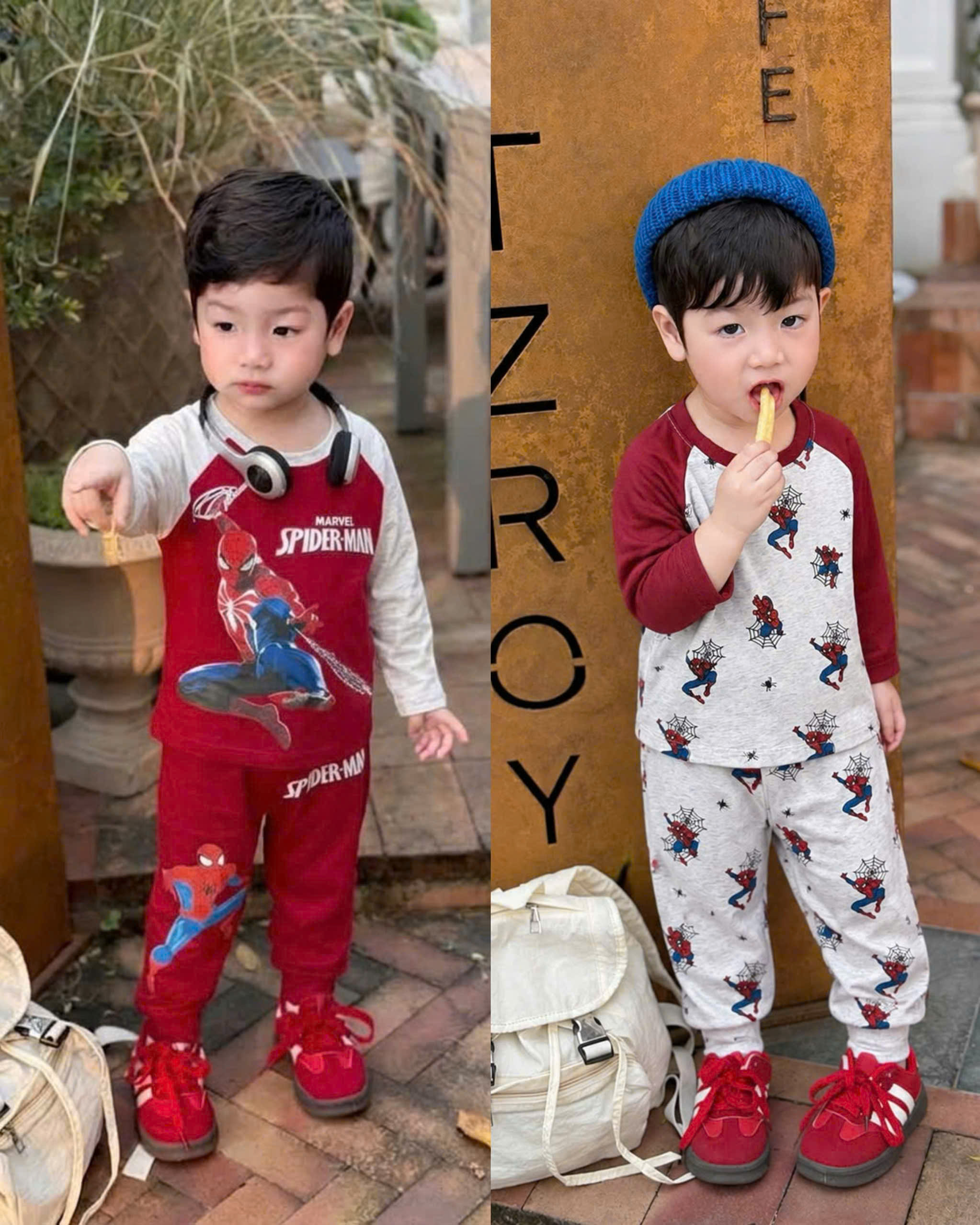 B853 - SET 2 BỘ DÀI TAY NGƯỜI NHỆN ĐÔ TIÊU