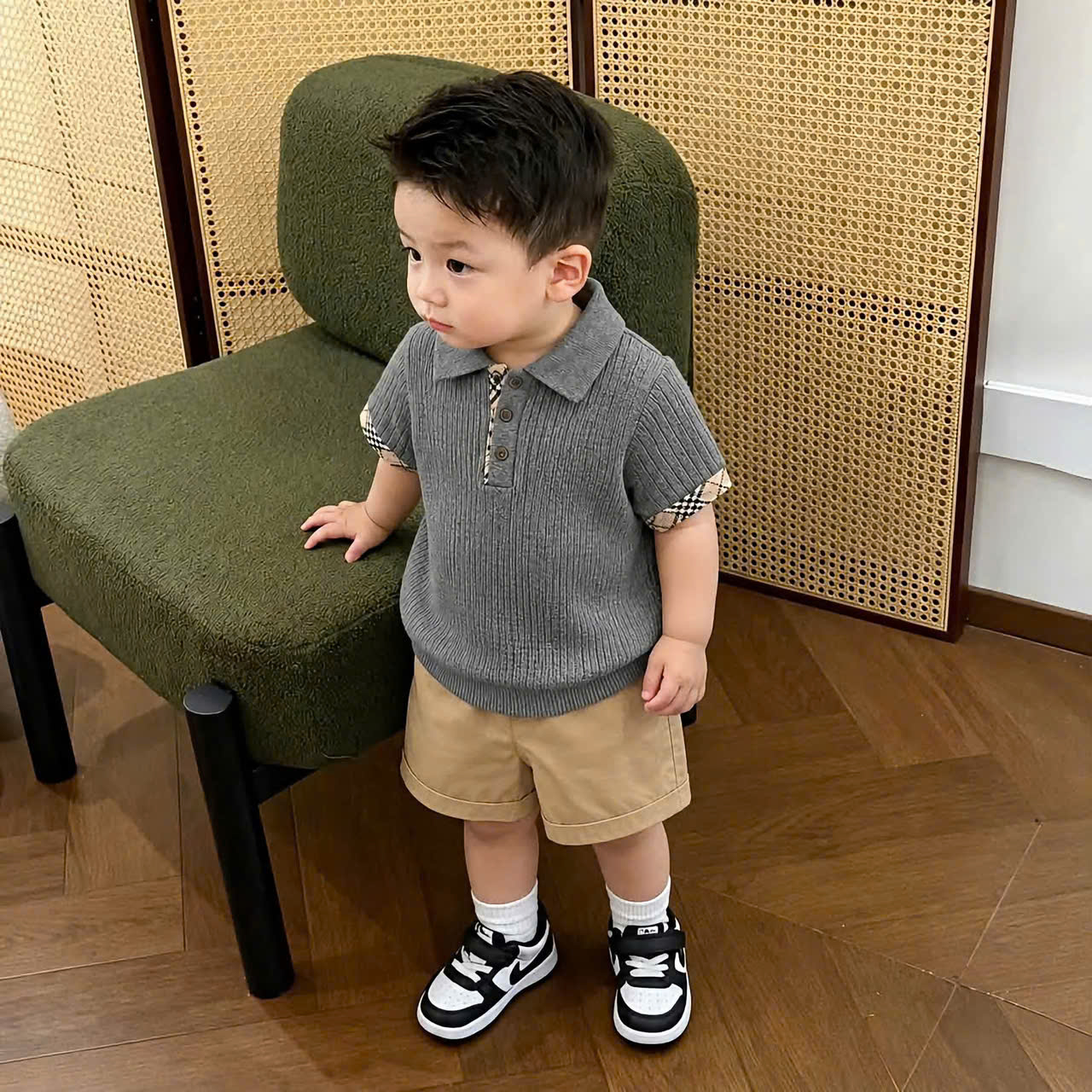 C279 - SET ÁO GHI QUẦN KAKI