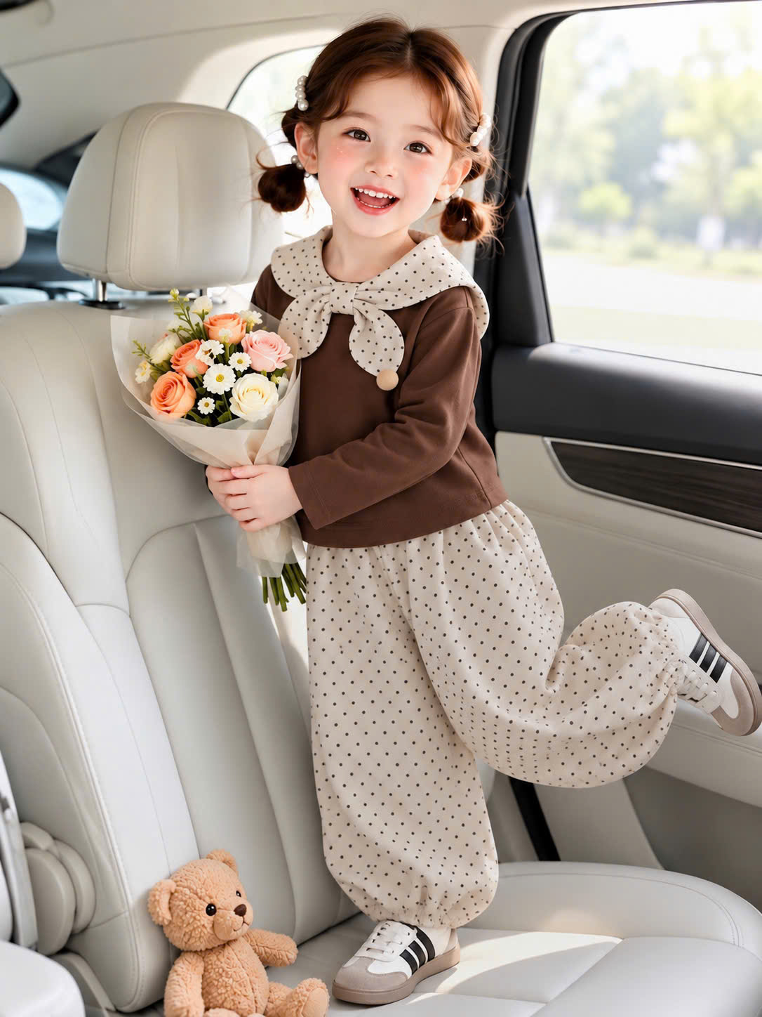 GOM C355 - SET BÉ GÁI NÂU CỔ NƠ BI