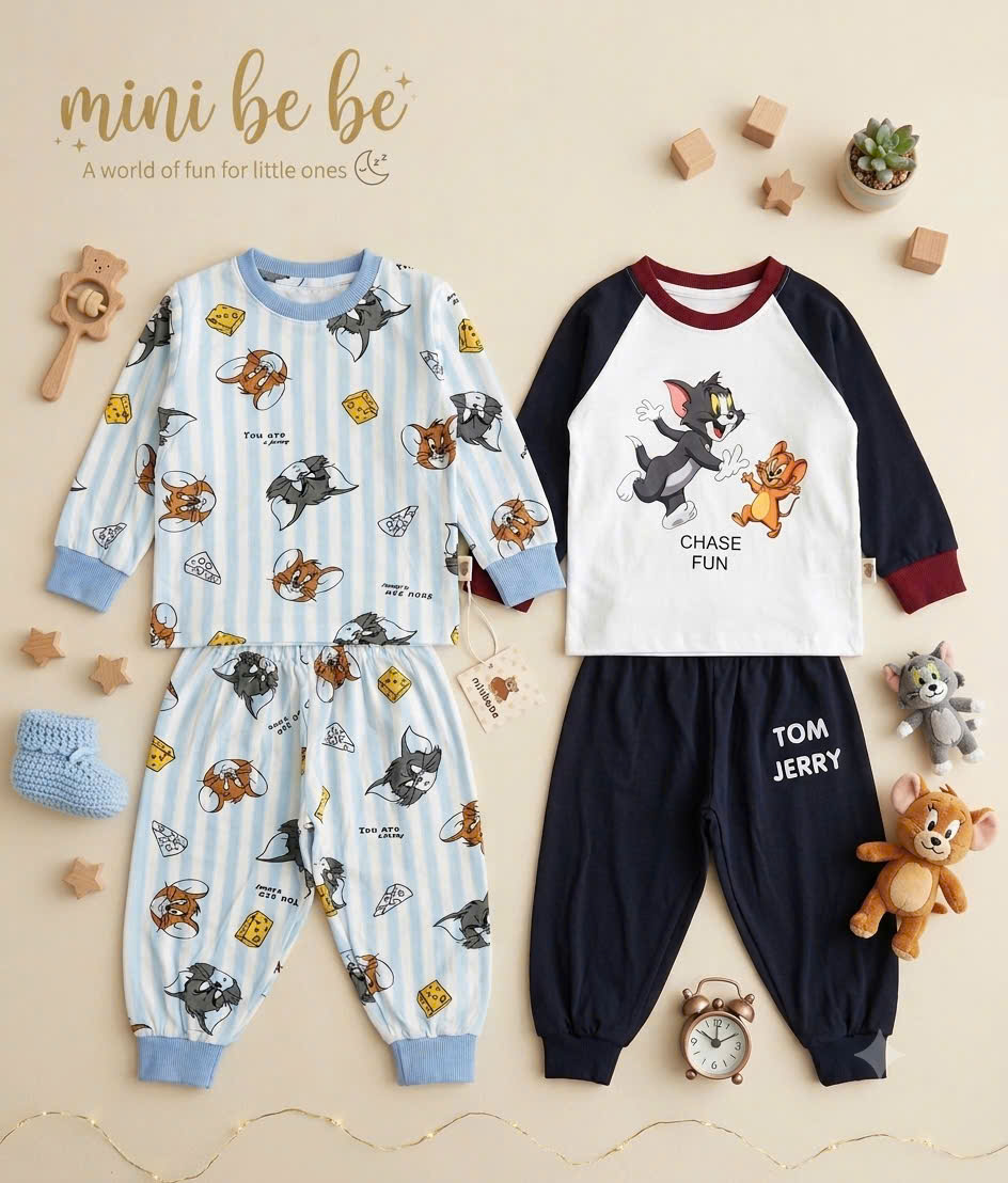 GOM C361 - SET 2 BỘ TOM JERRY BÉ TRAI /