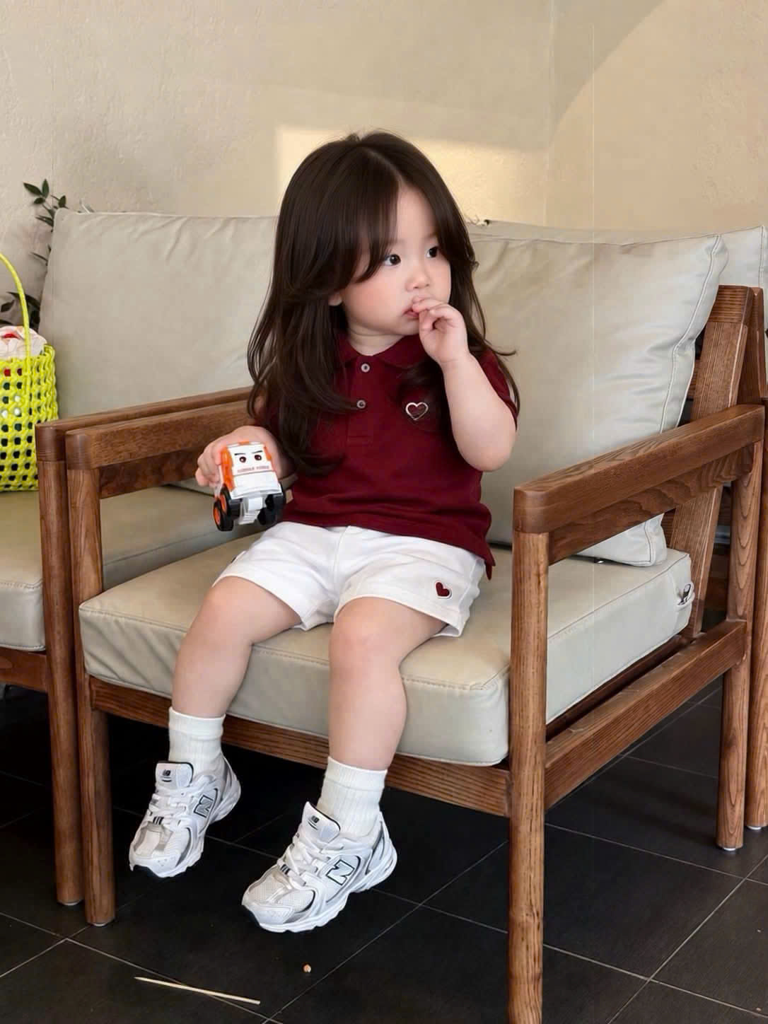 GOM C77 - SET ÁO POLO ĐỎ QUẦN TRẮNG