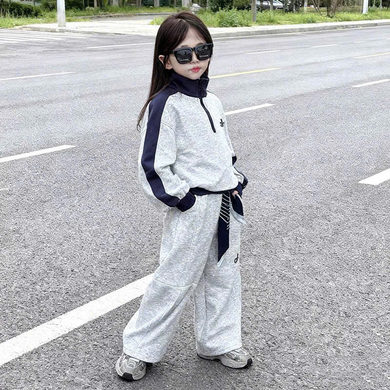 XẢ A128 - SET NỈ ALLO XÁM TAY PHỐI THAN SIZE NHỠ