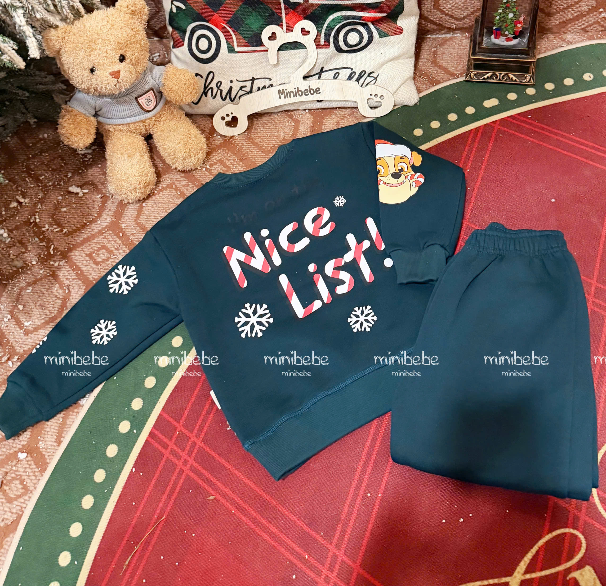 A170 - SET BỘ NỈ NICE LIST XANH