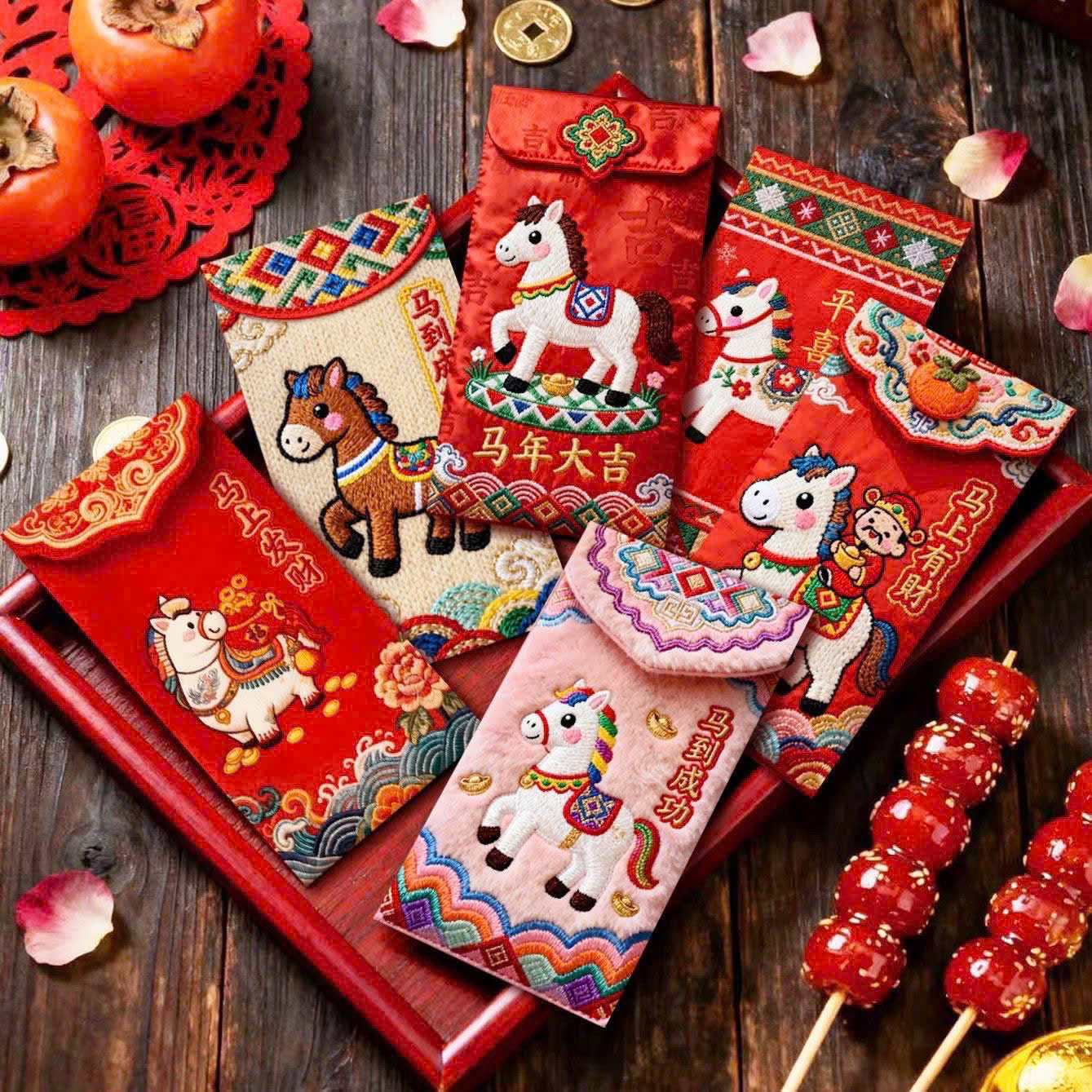 XẢ A293 - COMBO 60 BAO LÌ XÌ NGỰA
