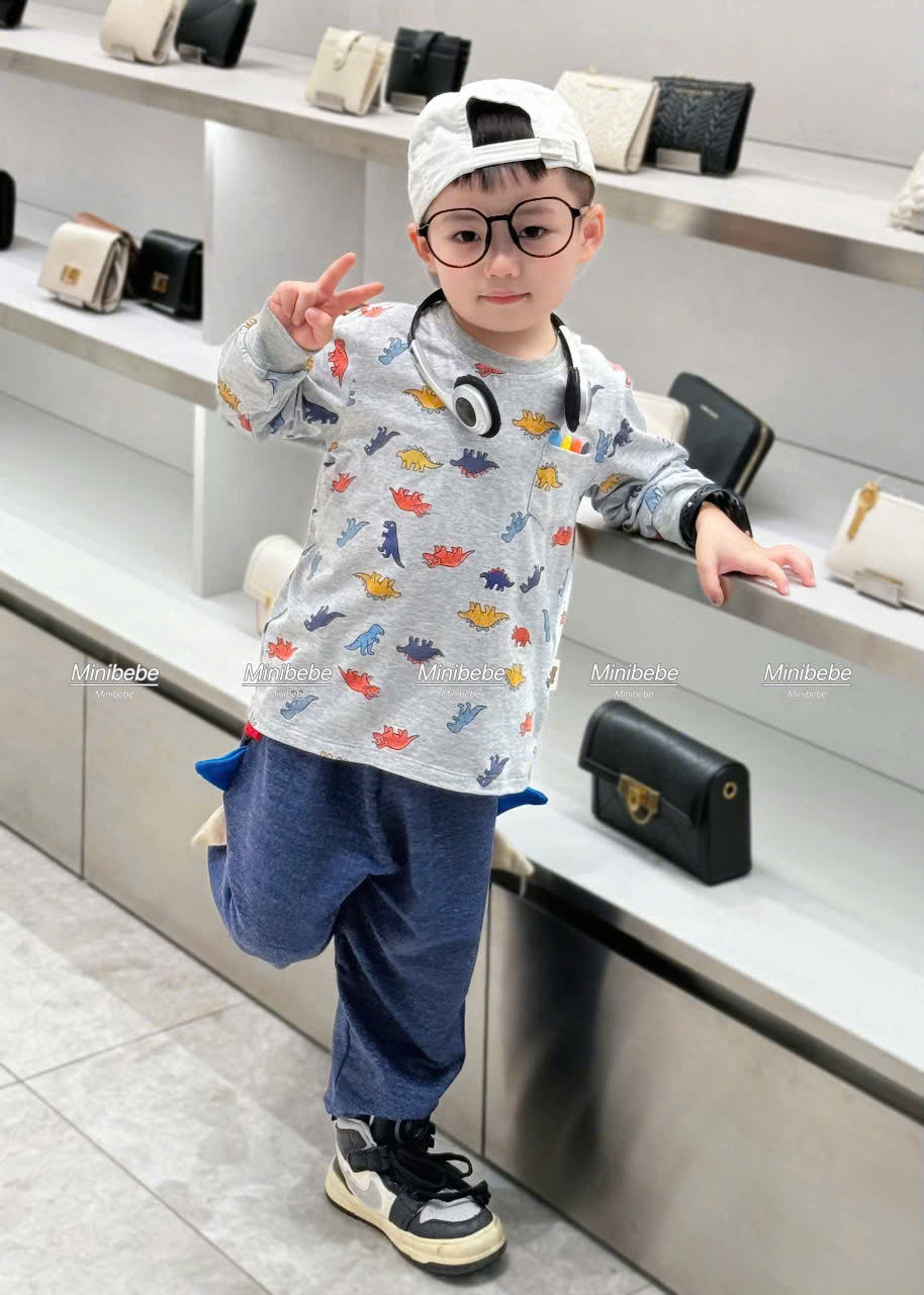 A613 - BỘ KHỦNG LONG SẮC MÀU QUẦN CUA