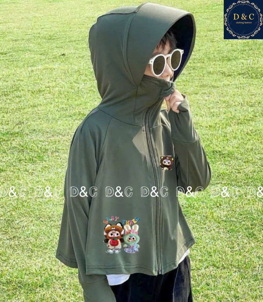 XẢ A816 - ÁO CHỒNG NẮNG BABYTHREE 6 MÀU CHO BÉ