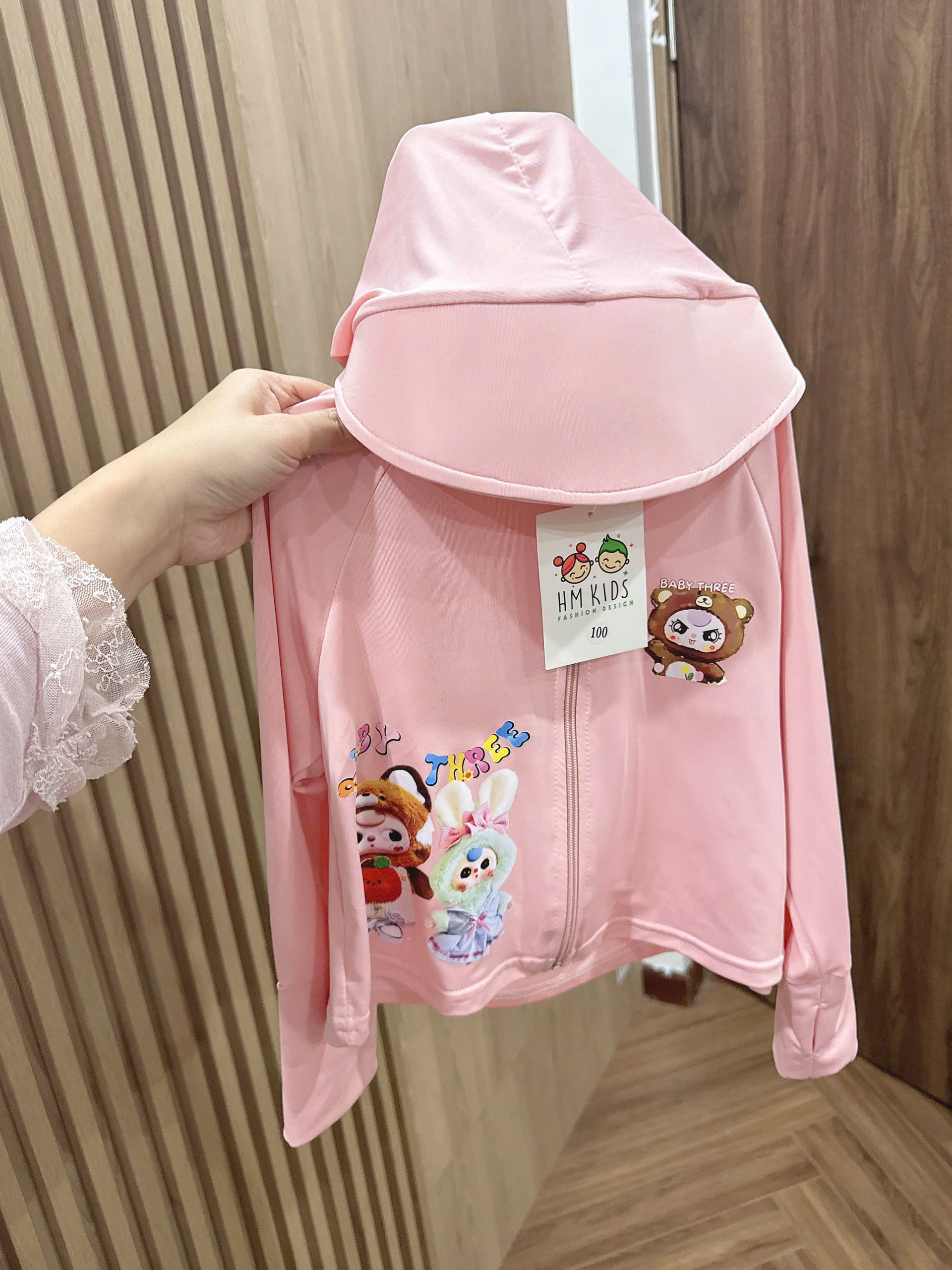 XẢ A816 - ÁO CHỒNG NẮNG BABYTHREE 6 MÀU CHO BÉ
