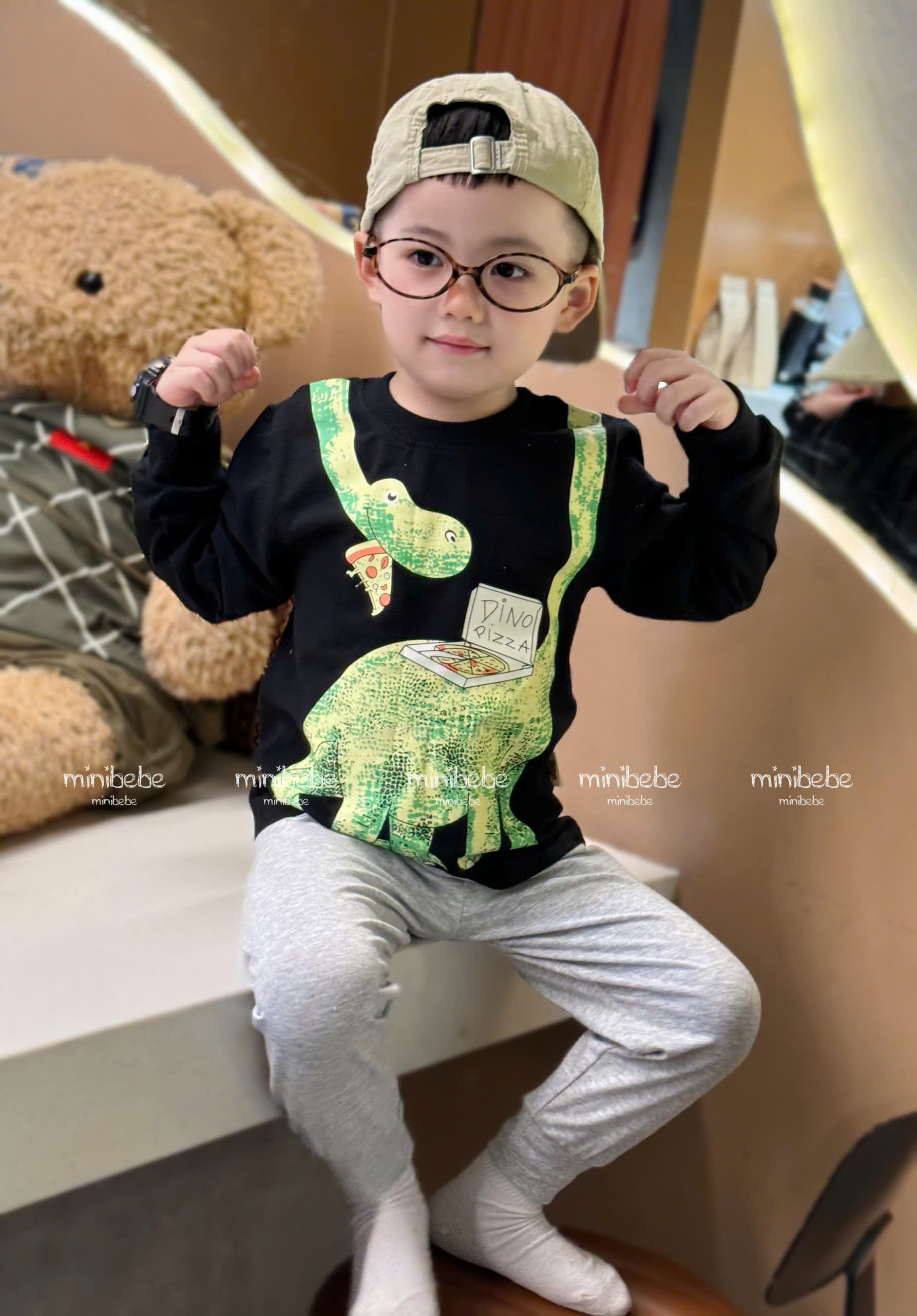 B145 - SET 2 BỘ KHỦNG LONG XÁM ĐEN