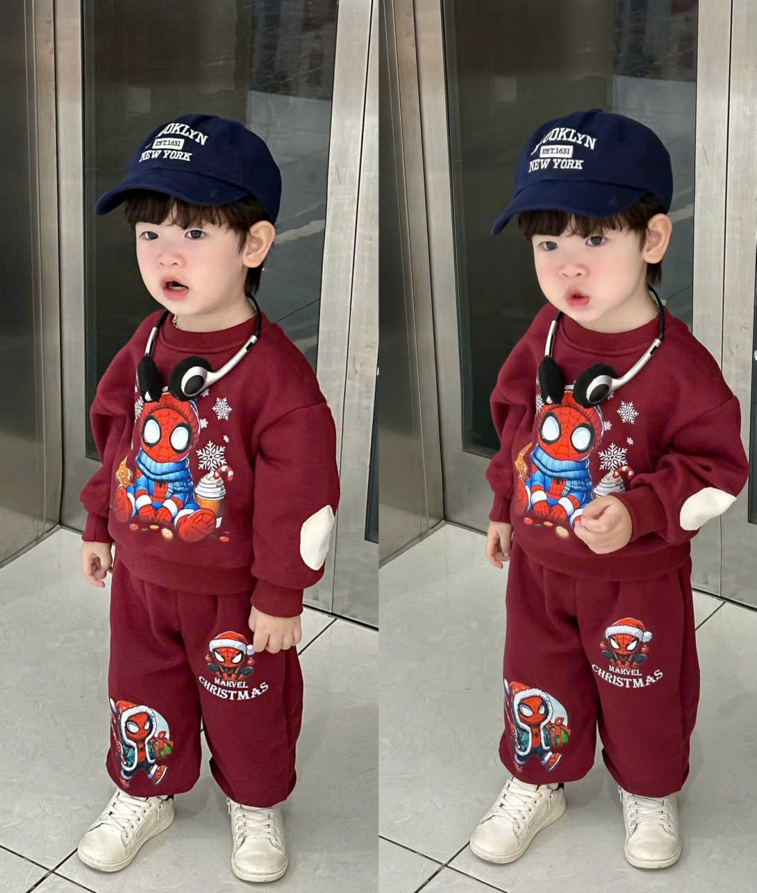 XẢ B413 - SET BỘ NGƯỜI NHỆN MERRY CHRISTMAS