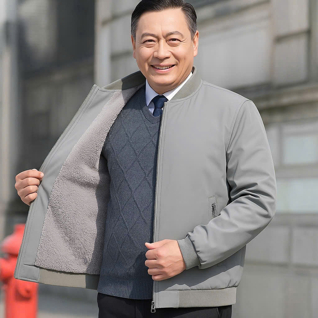 XẢ B532 - ÁO KHOÁC GIÓ LÓT LÔNG CHO NAM