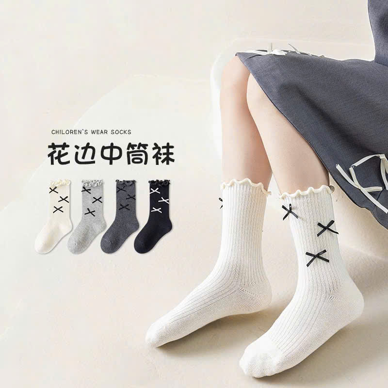 B574 - SET 10 ĐÔI TẤT NƠ XOĂN