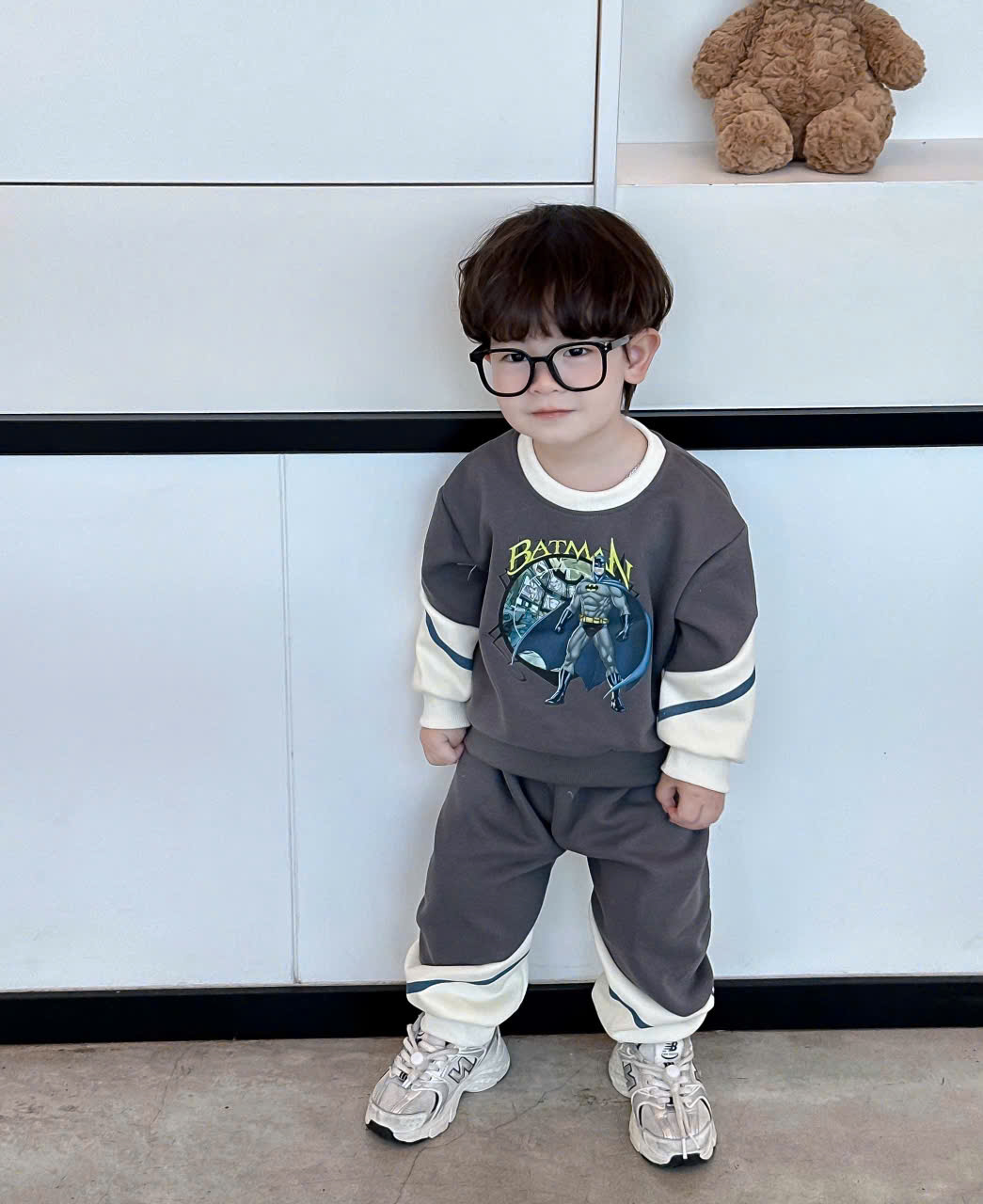 XẢ B718 - SET BỘ CAPTAIN BATMAN TONE XANH THAN GHI