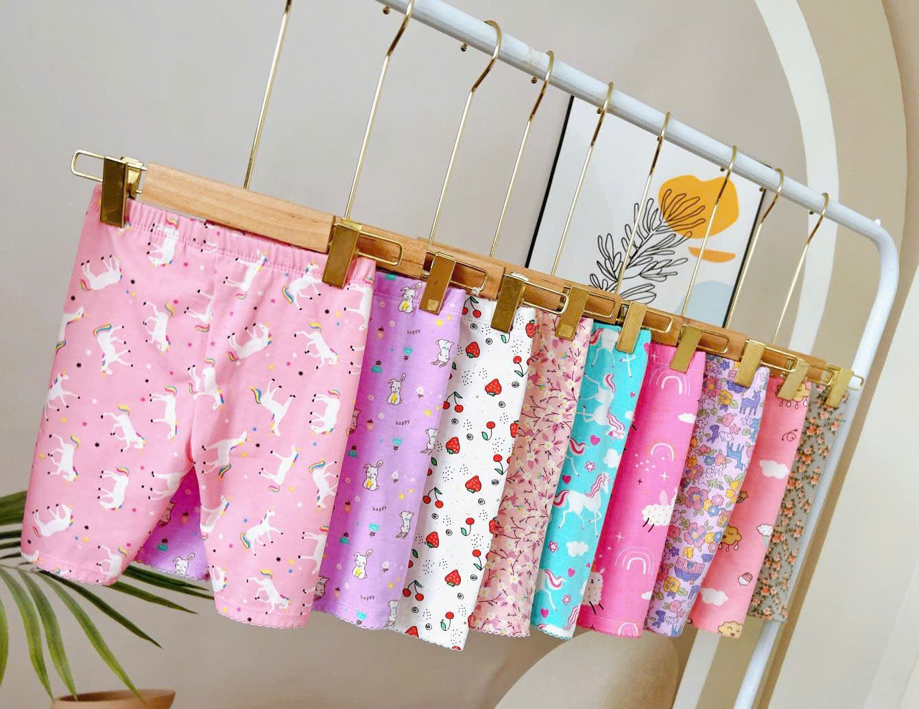 XẢ B760- SET 4 QUẦN LEGGING NGỐ HÌNH CHO BÉ