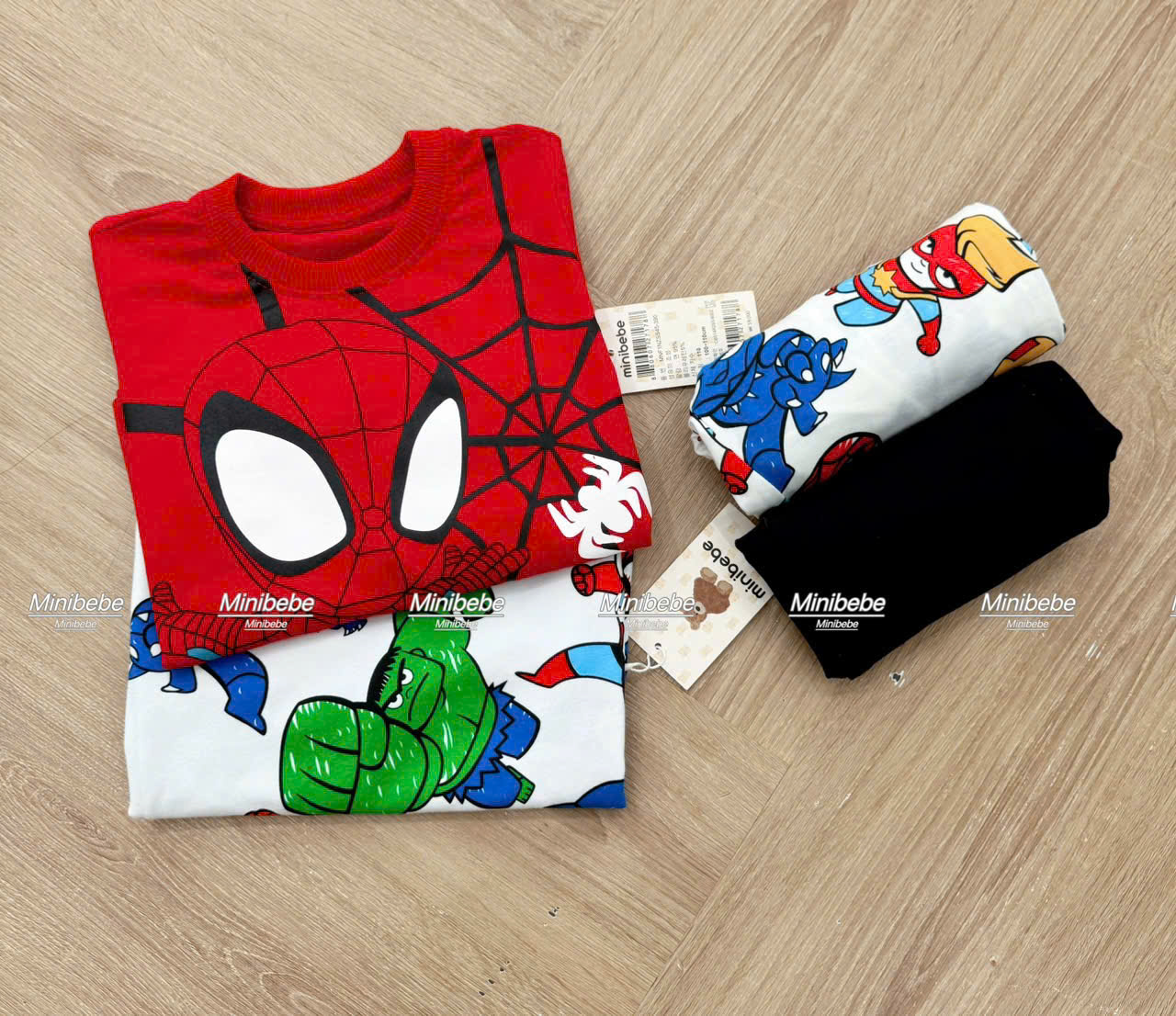 XẢ B770 - SET 2 BỘ NHỆN ĐỎ ĐEN ANH HÙNG AVENGER