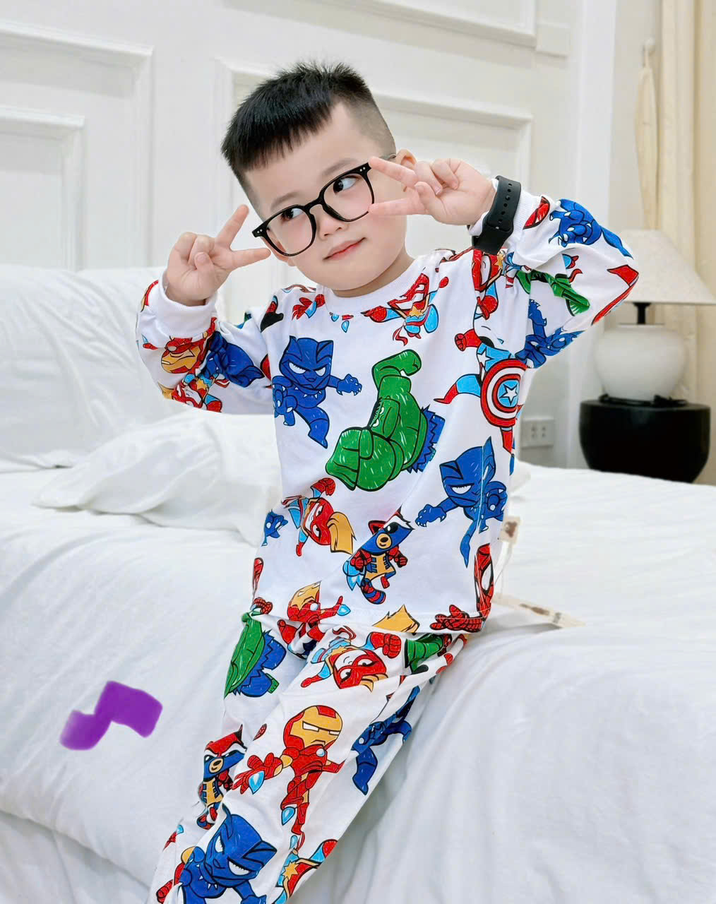 XẢ B770 - SET 2 BỘ NHỆN ĐỎ ĐEN ANH HÙNG AVENGER