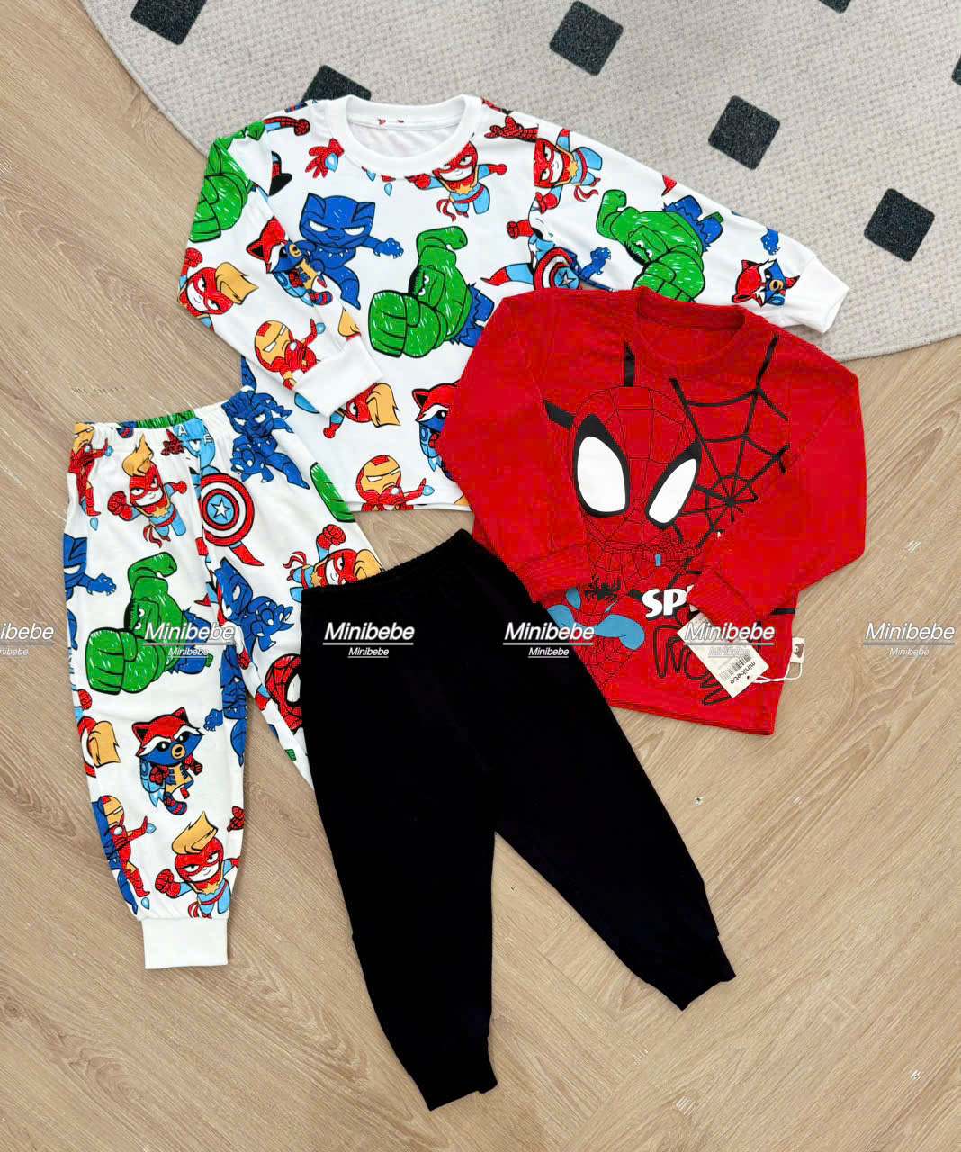 XẢ B770 - SET 2 BỘ NHỆN ĐỎ ĐEN ANH HÙNG AVENGER