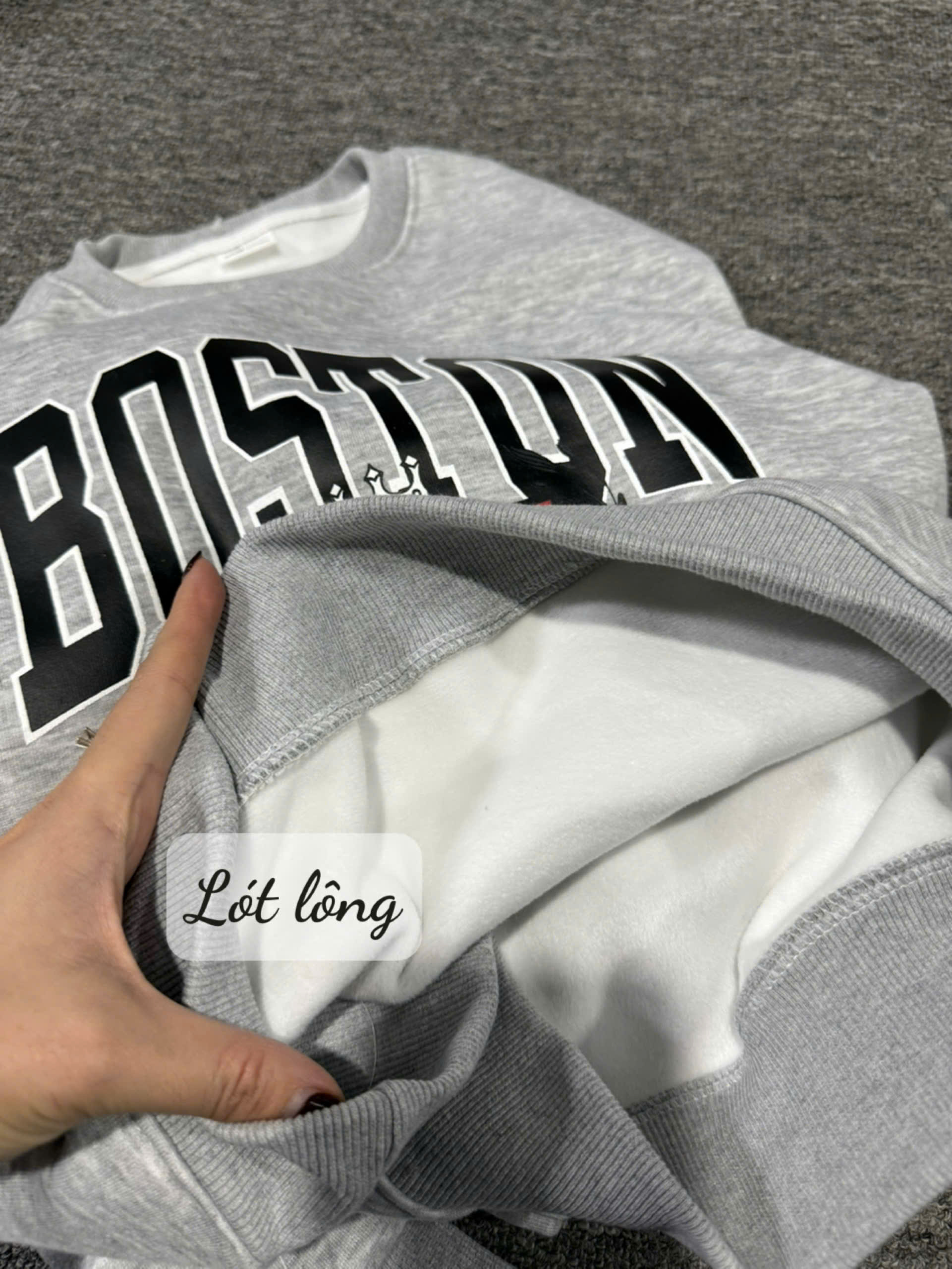 XẢ C02 - SET BỘ NỈ XÁM BOSTON