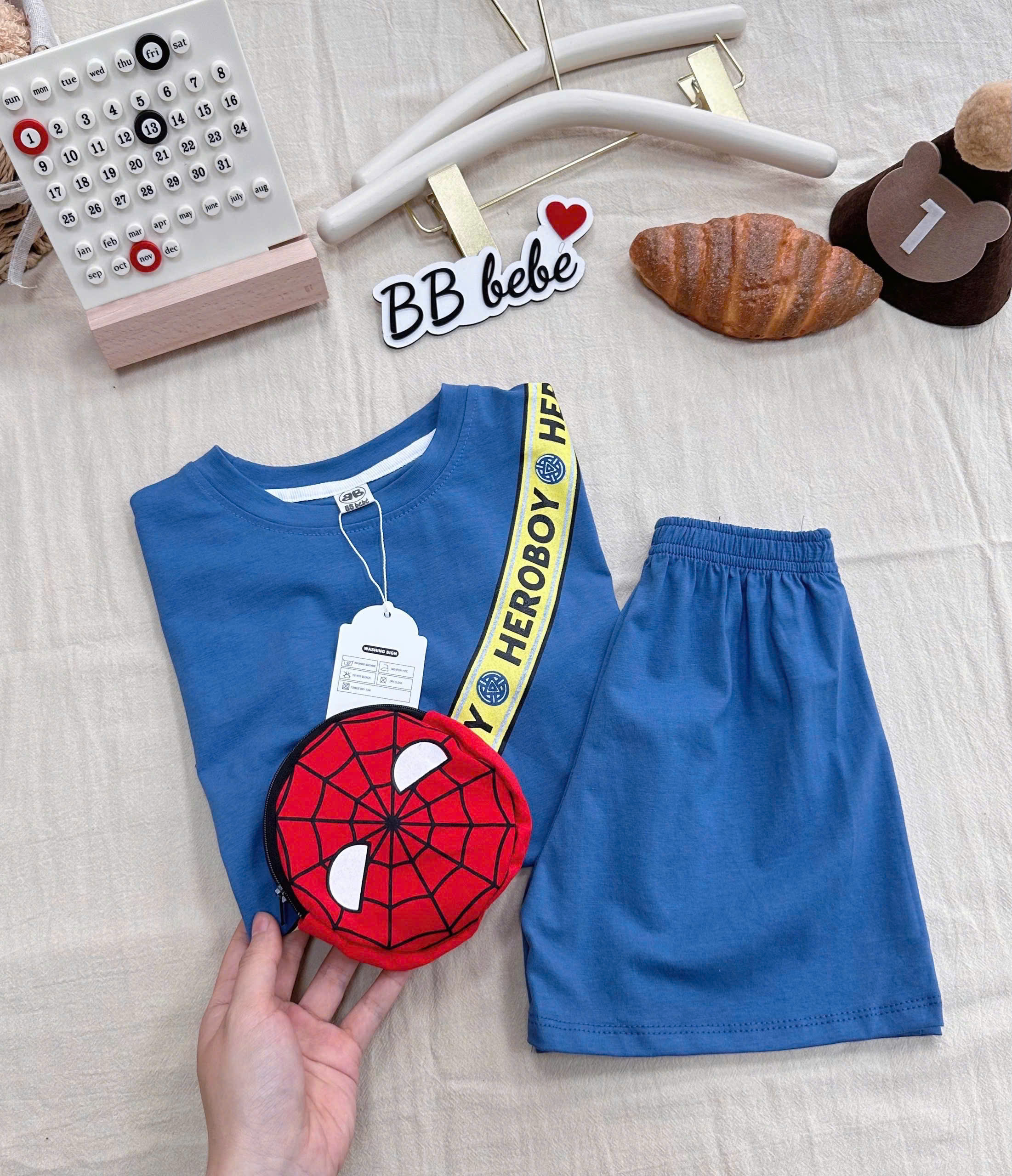 XẢ C142 - BỘ ĐÙI SPIDERMAN XANH