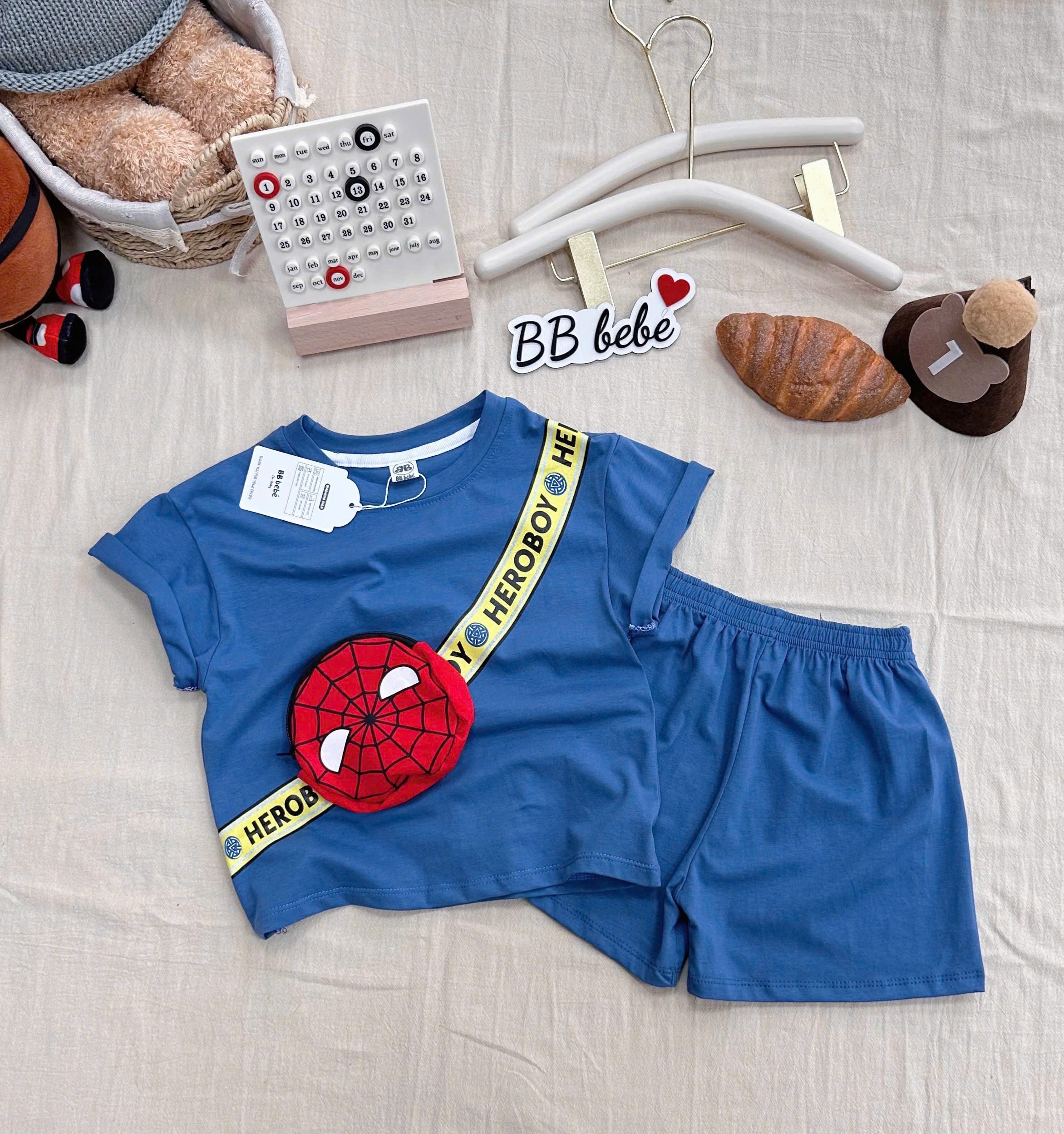 XẢ C142 - BỘ ĐÙI SPIDERMAN XANH