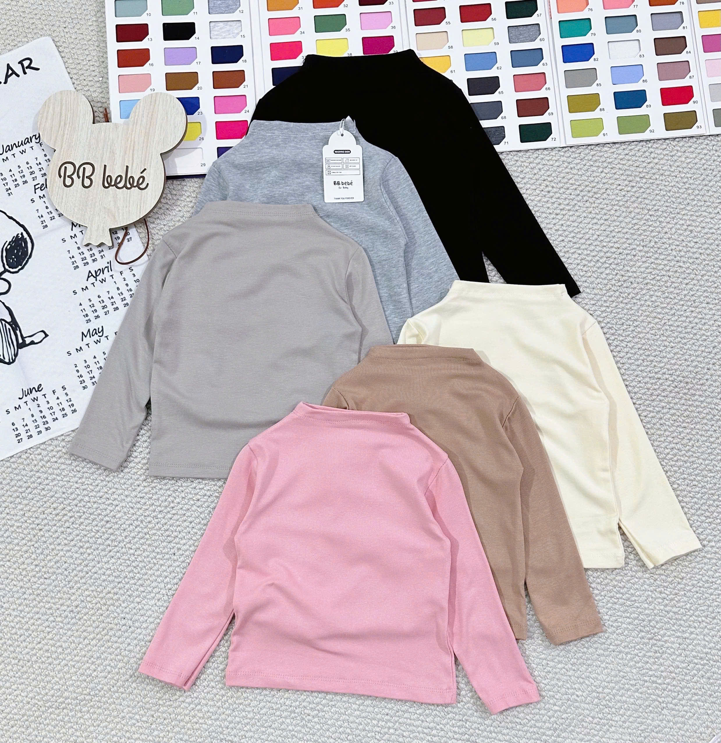 XẢ C184 - SET 3 ÁO ZIP GIỮ NHIỆT TRƠN GHI ĐEN HỒNG NÂU