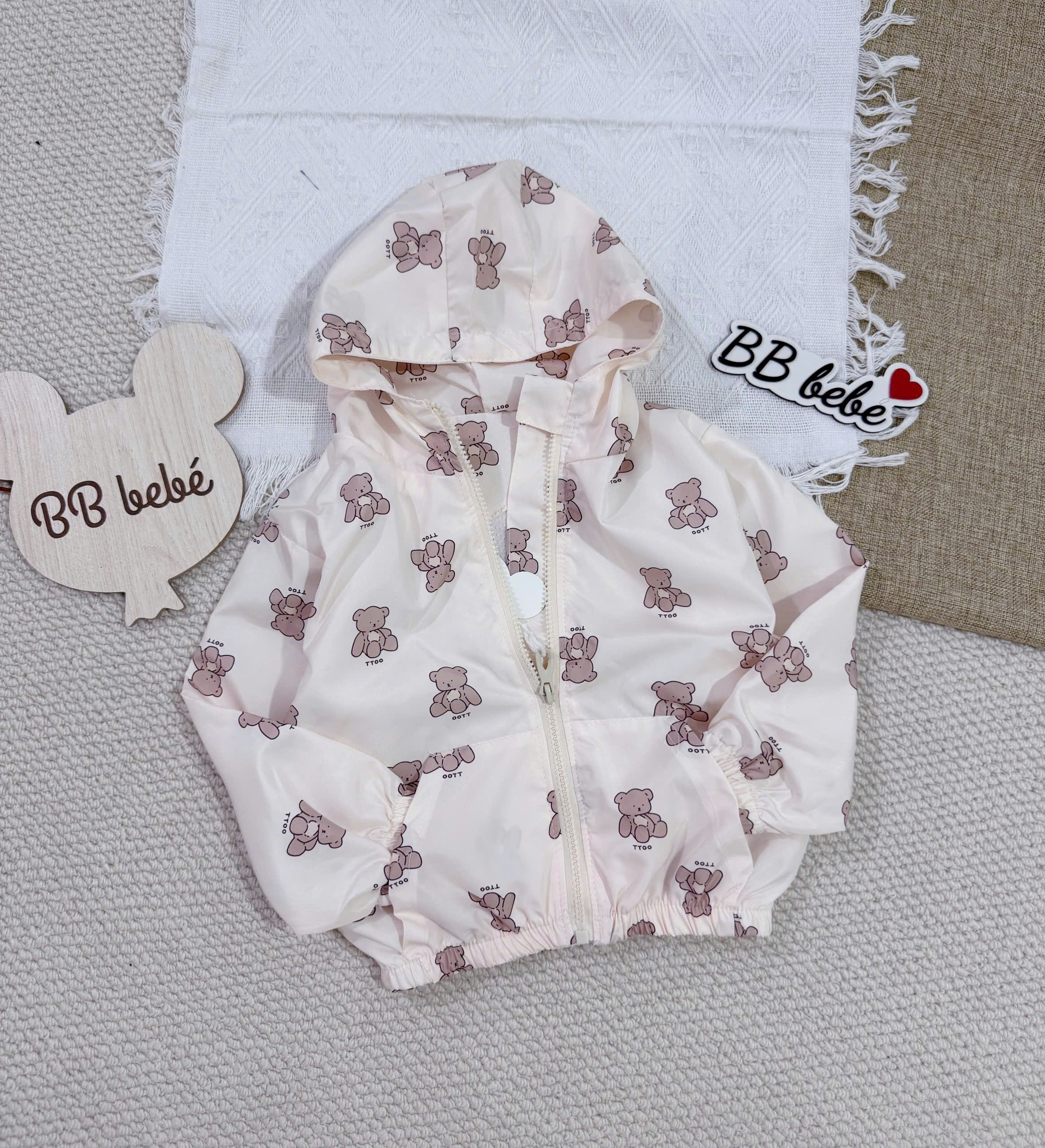 C200 - ÁO GIÓ 2 LỚP GẤU BE