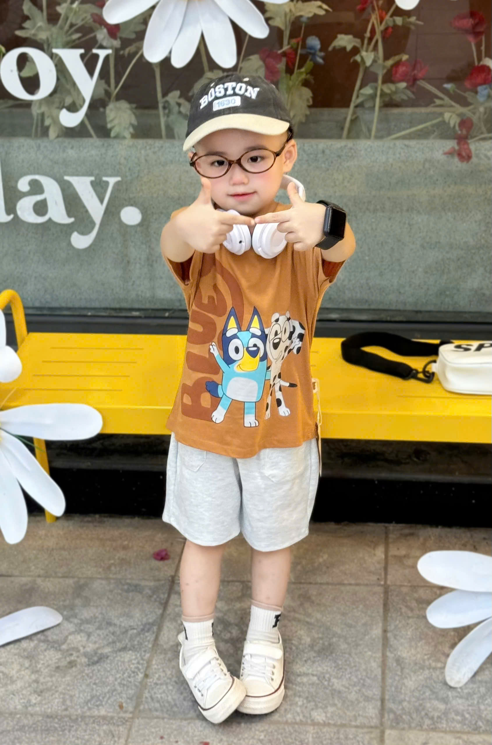 XẢ C363 - SET BỘ BLUEY NÂU QUẦN GHI SÁNG