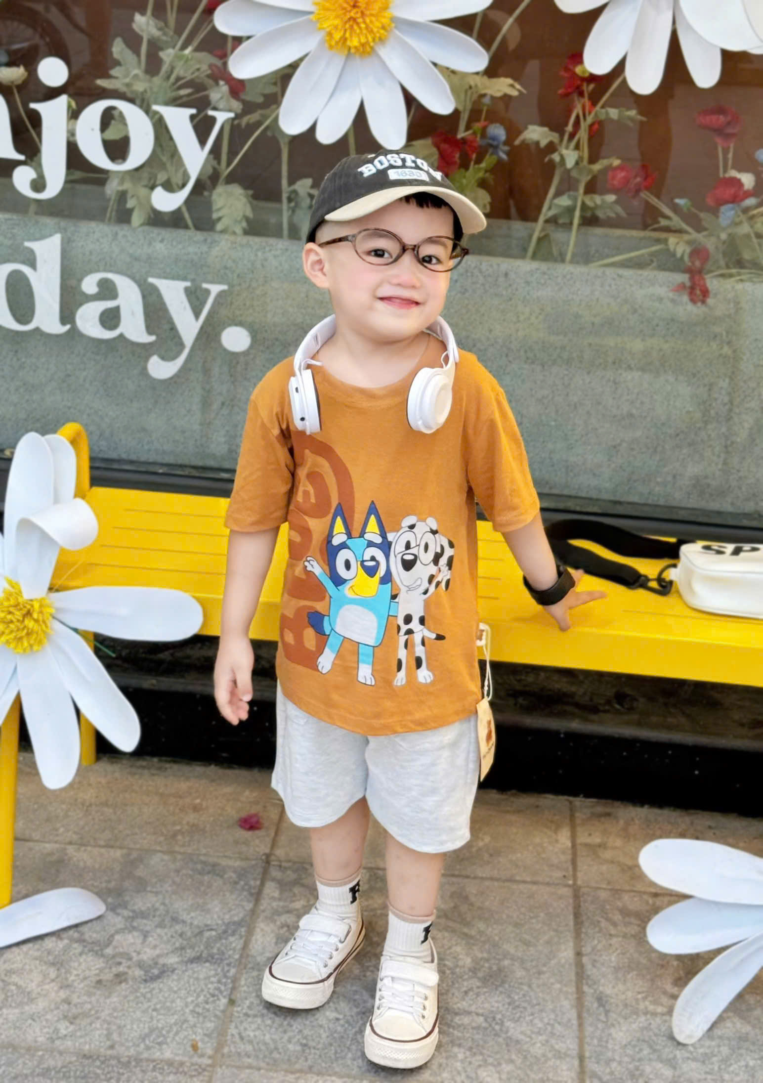 XẢ C363 - SET BỘ BLUEY NÂU QUẦN GHI SÁNG