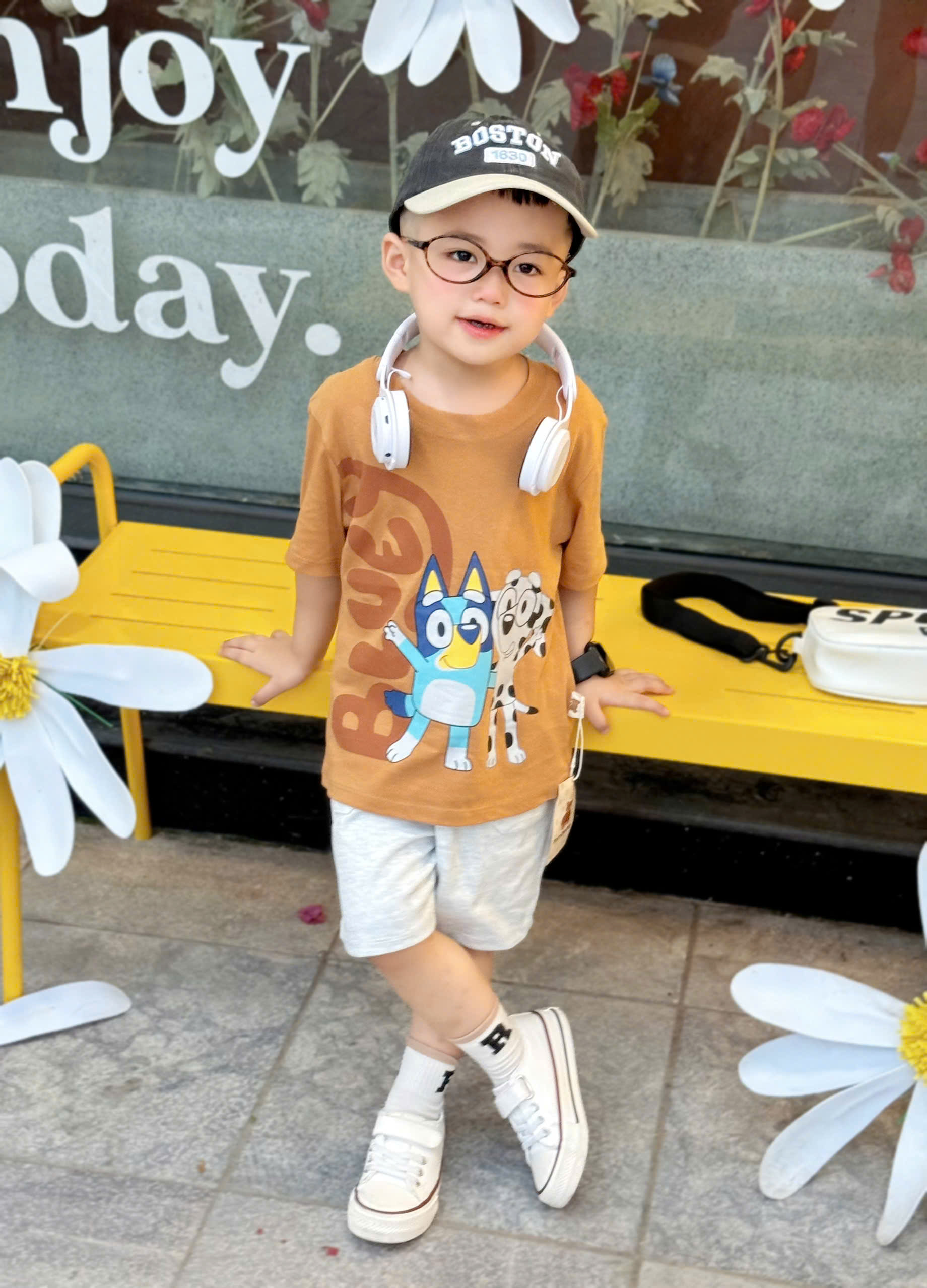 XẢ C363 - SET BỘ BLUEY NÂU QUẦN GHI SÁNG